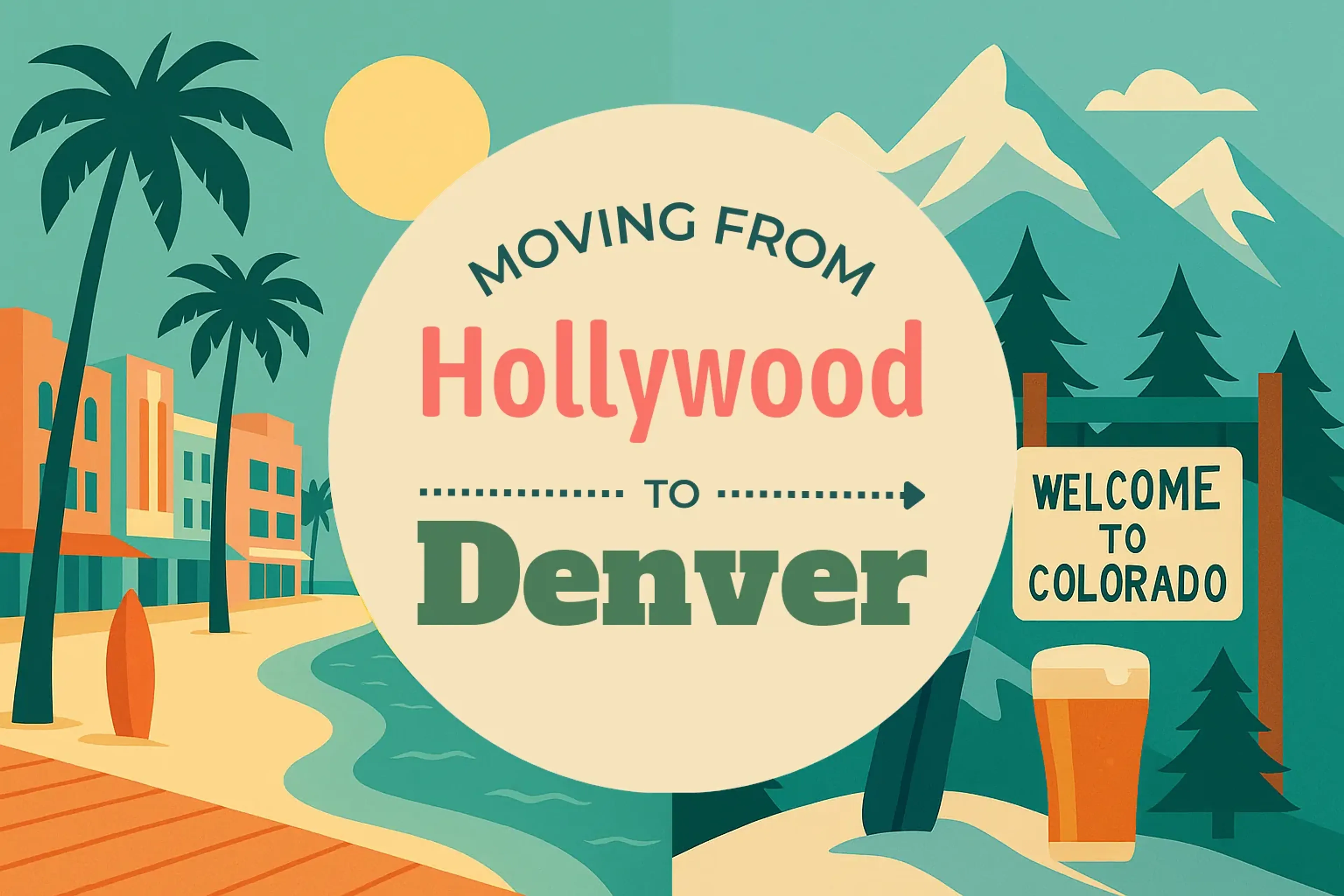 Side-by-side comparison of Hollywood to Denver moving companies
