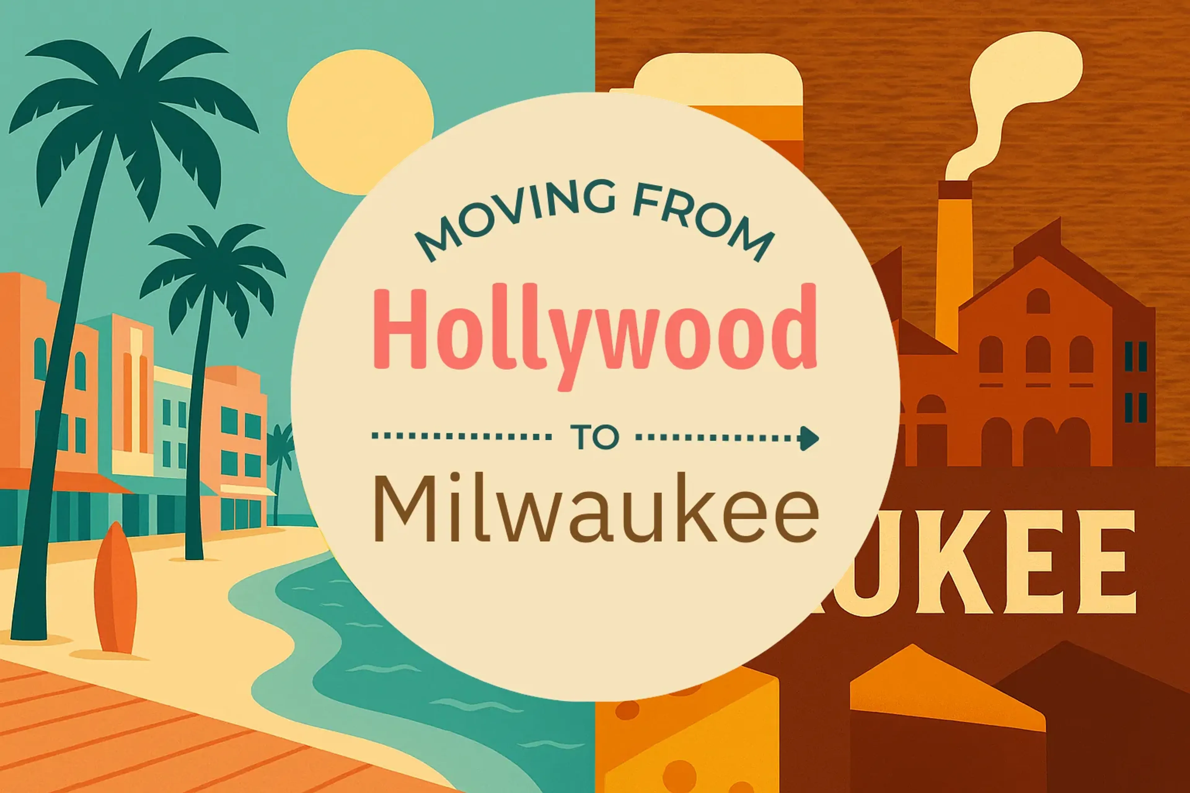 Side-by-side comparison of Hollywood to Milwaukee moving companies
