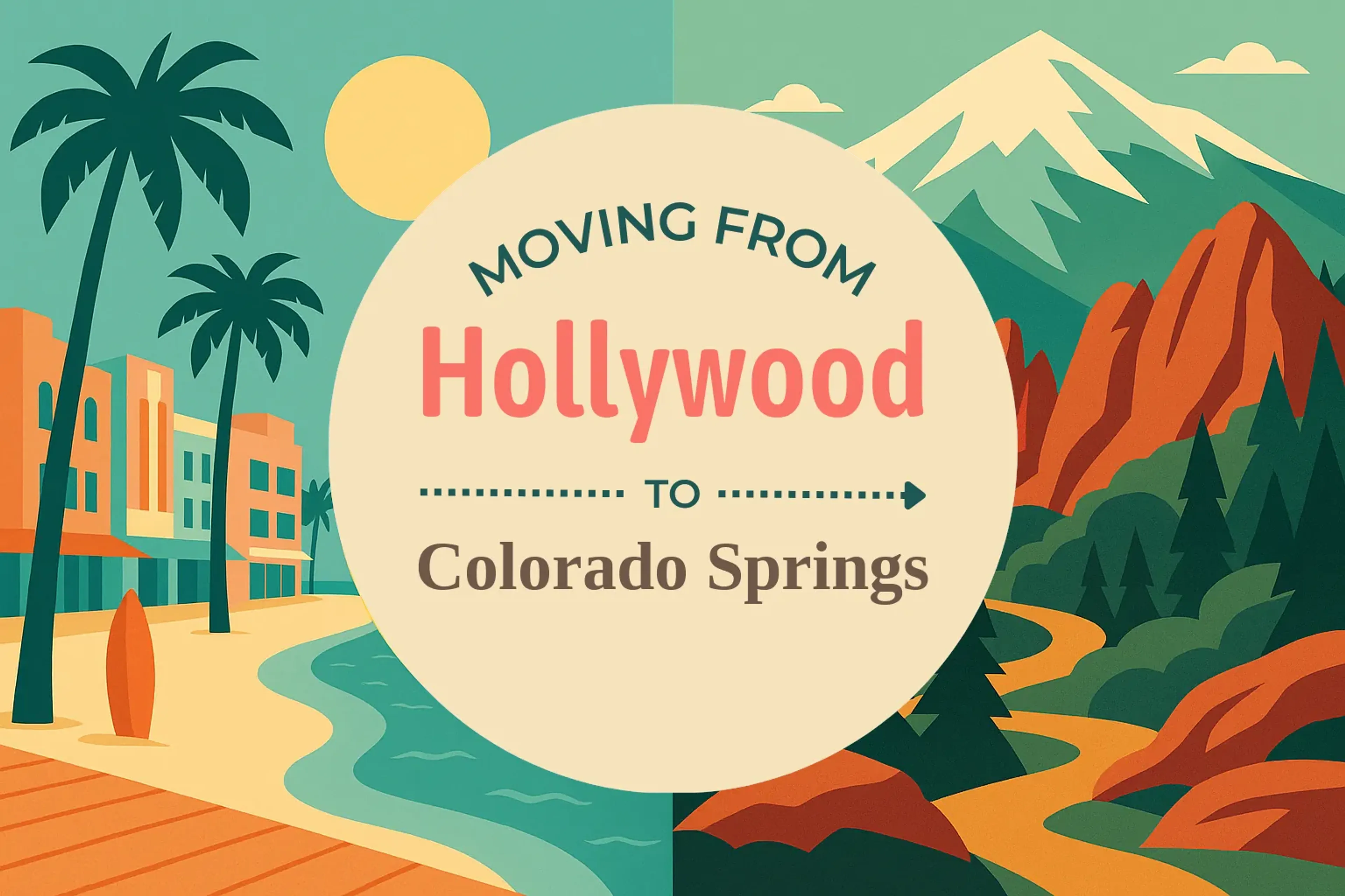 Side-by-side comparison of Hollywood to Colorado Springs moving companies