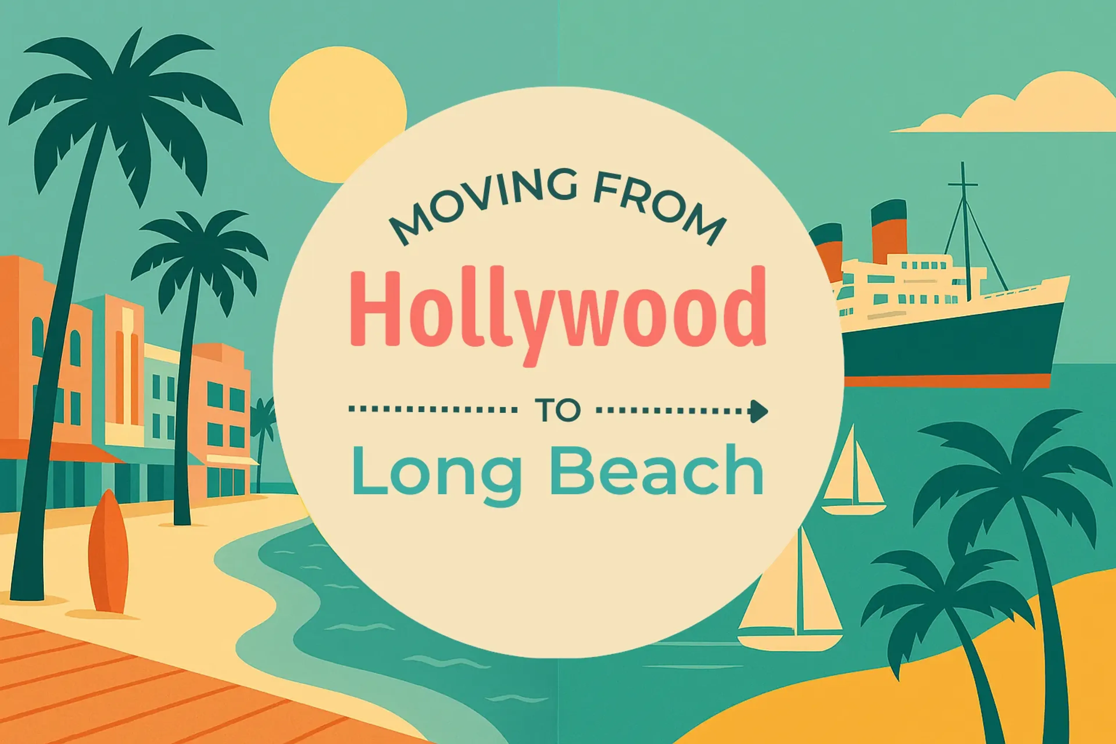 Side-by-side comparison of Hollywood to Long Beach moving companies