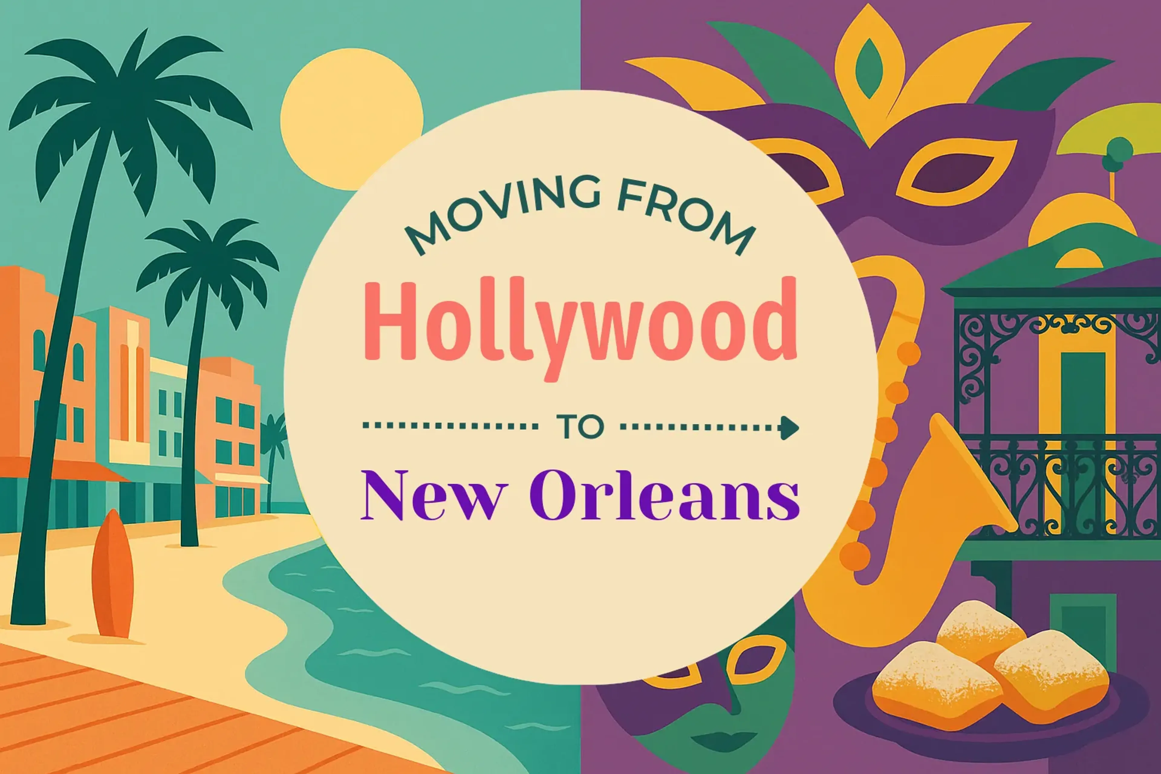 Side-by-side comparison of Hollywood to New Orleans moving companies