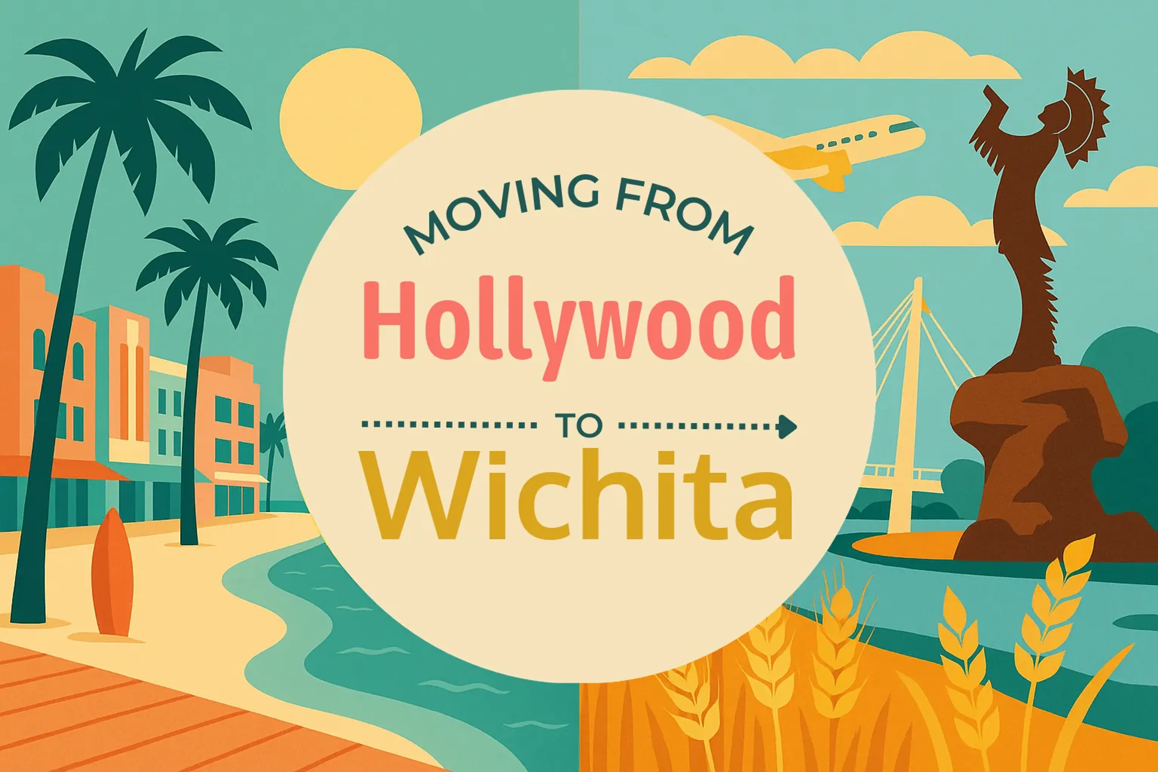 Side-by-side comparison of Hollywood to Wichita moving companies