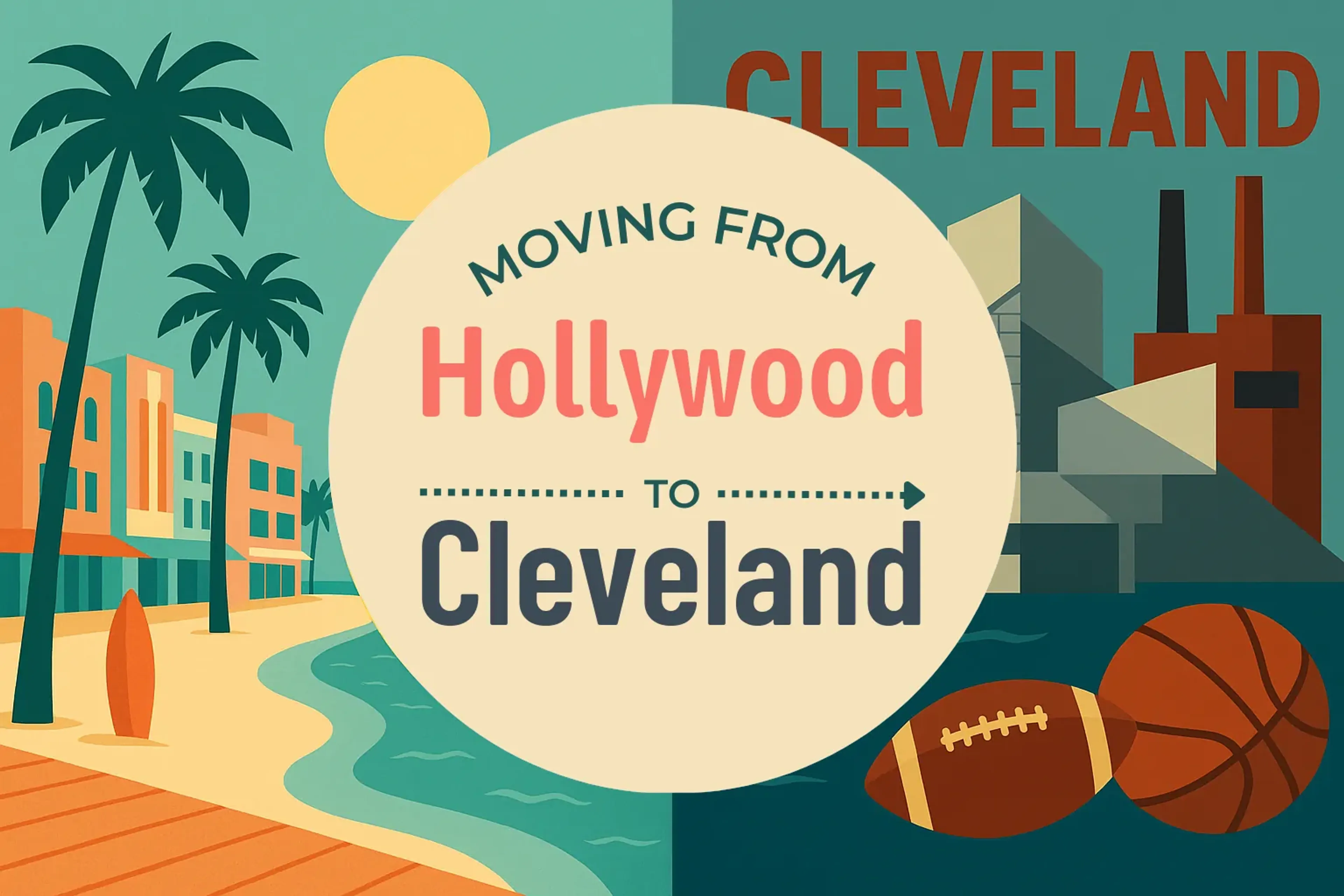 Side-by-side comparison of Hollywood to Cleveland moving companies