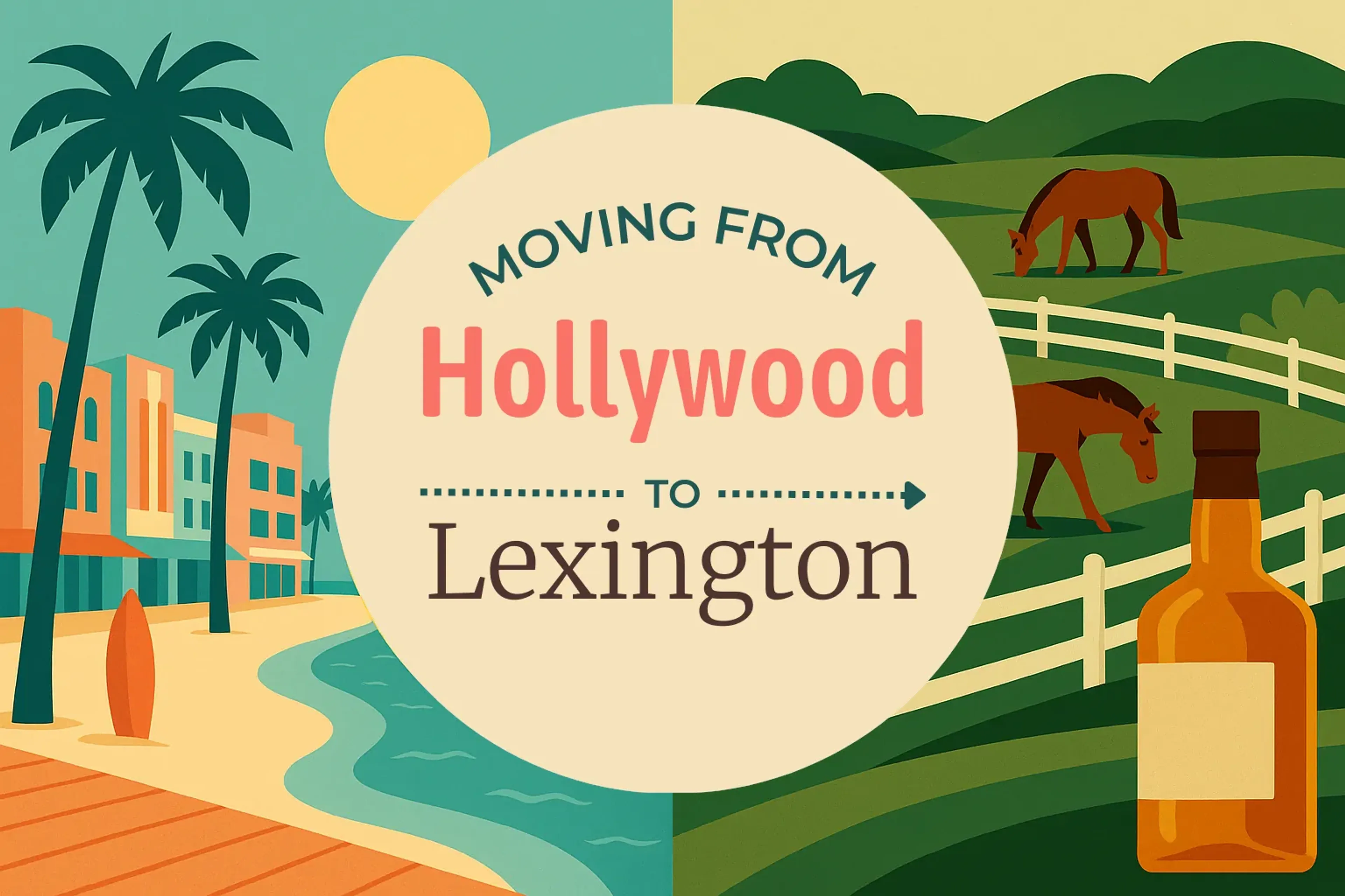 Side-by-side comparison of Hollywood to Lexington moving companies
