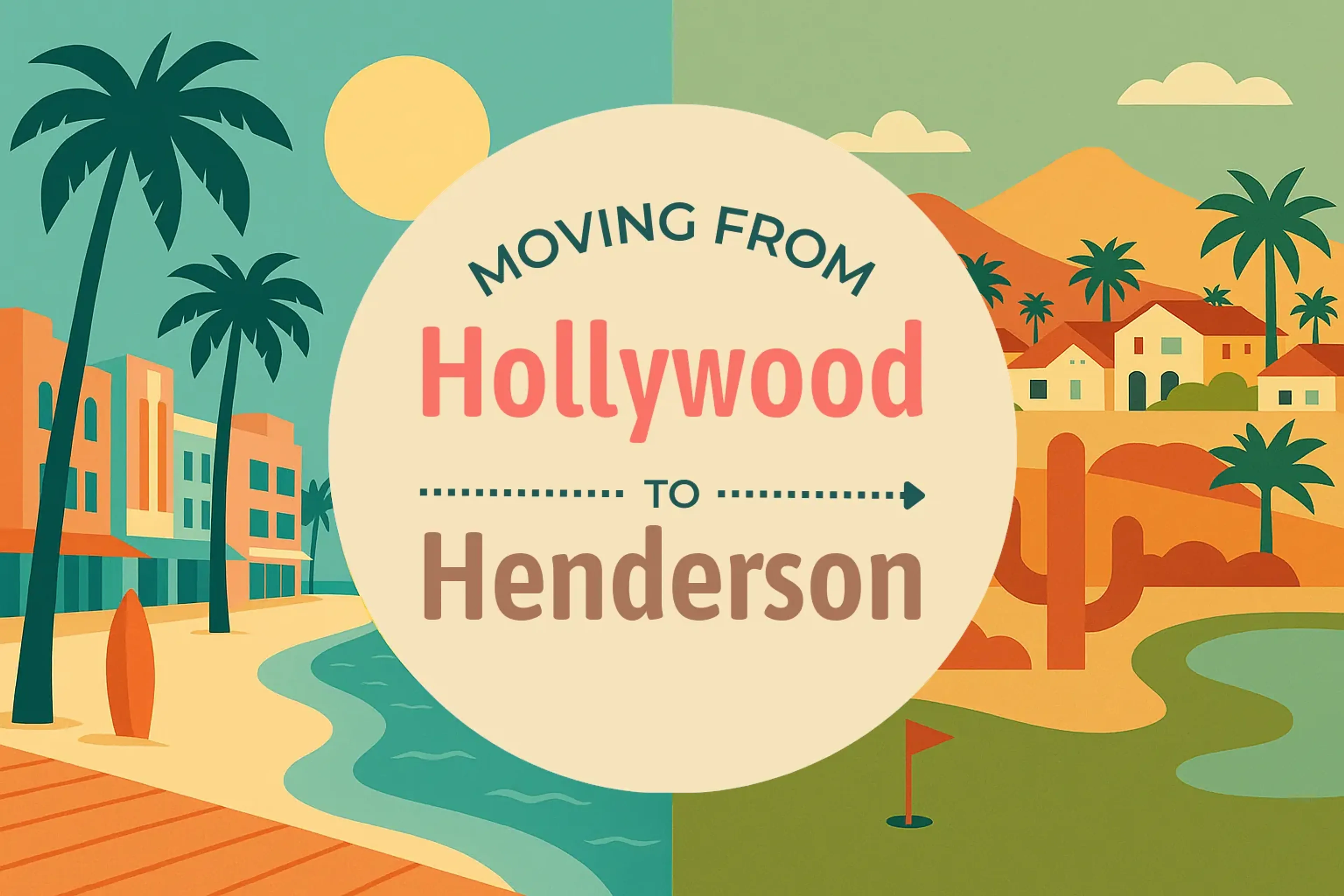 Side-by-side comparison of Hollywood to Henderson moving companies
