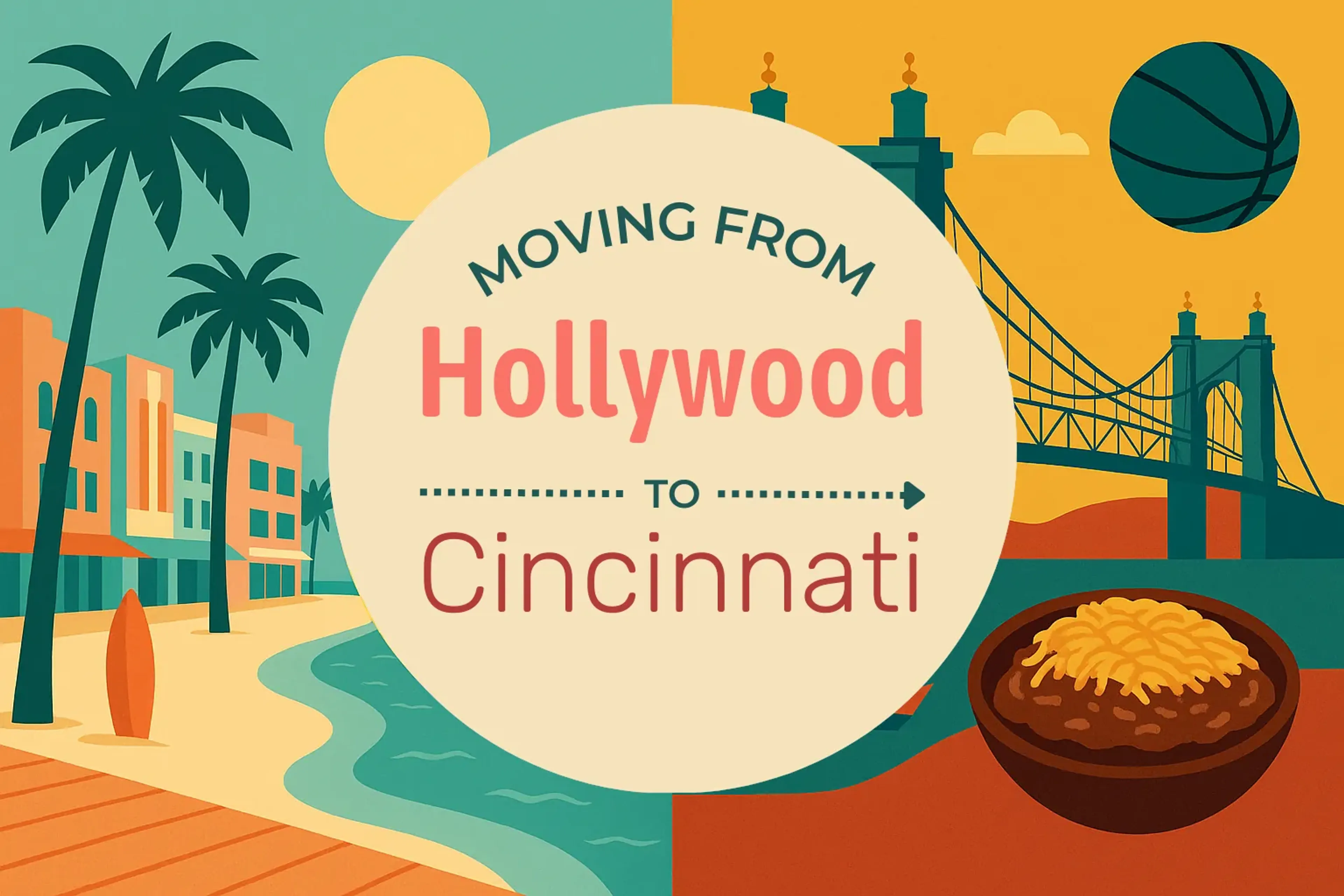 Side-by-side comparison of Hollywood to Cincinnati moving companies