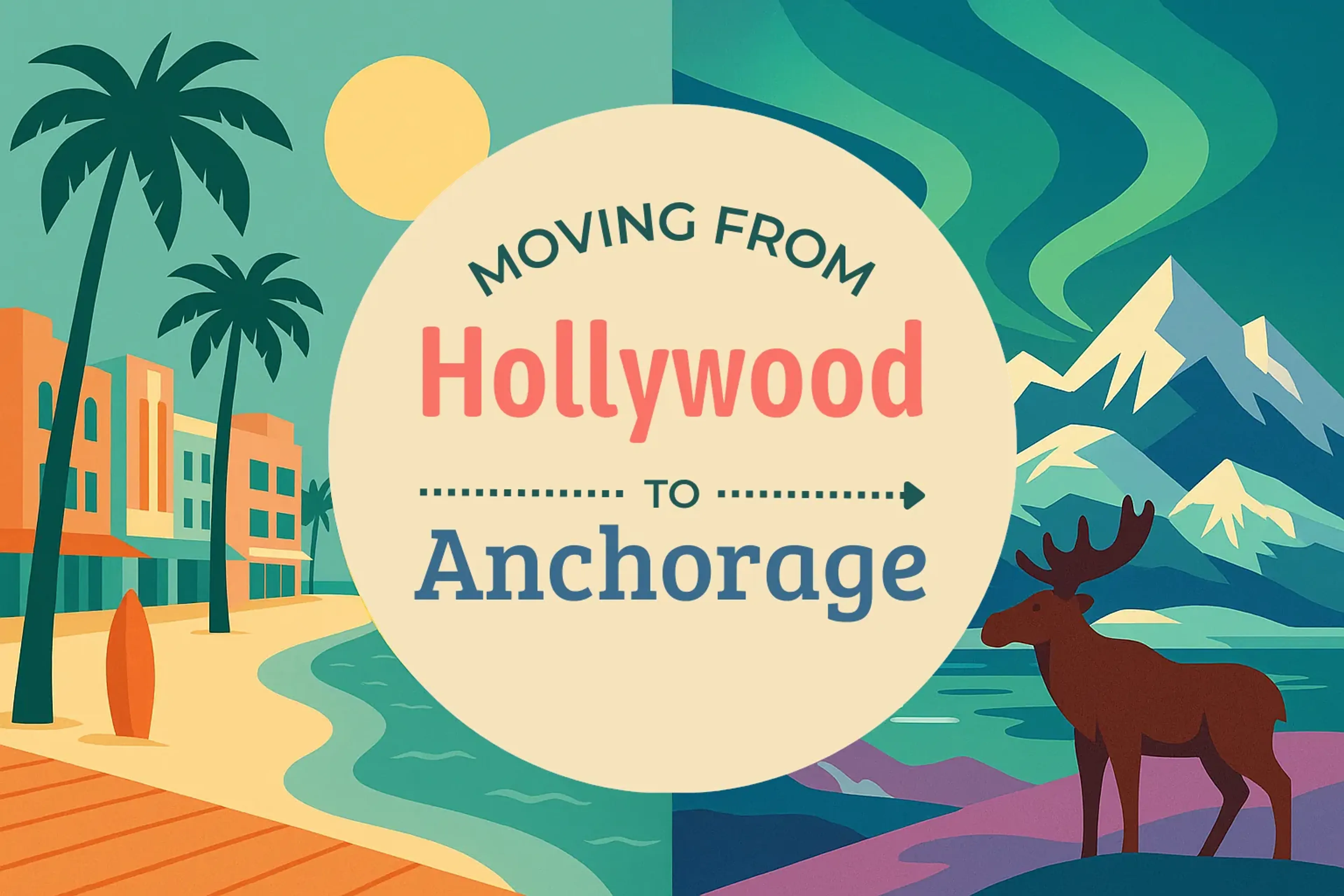 Side-by-side comparison of Hollywood to Anchorage moving companies