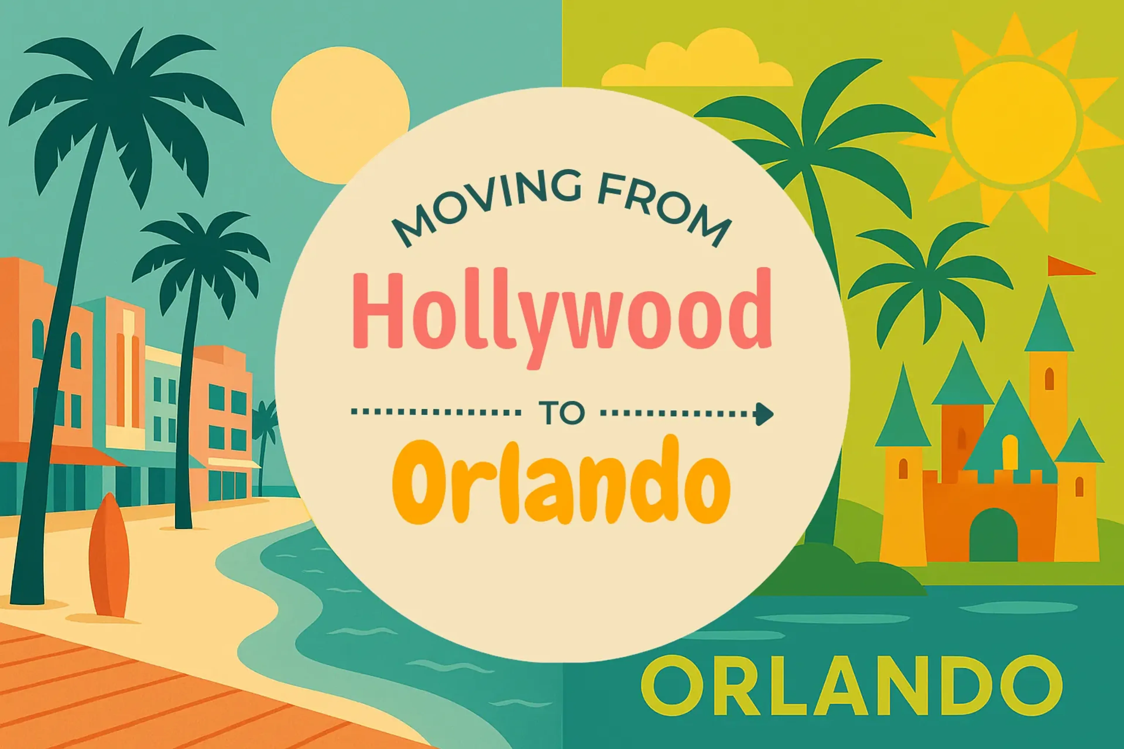 Side-by-side comparison of Hollywood to Orlando moving companies