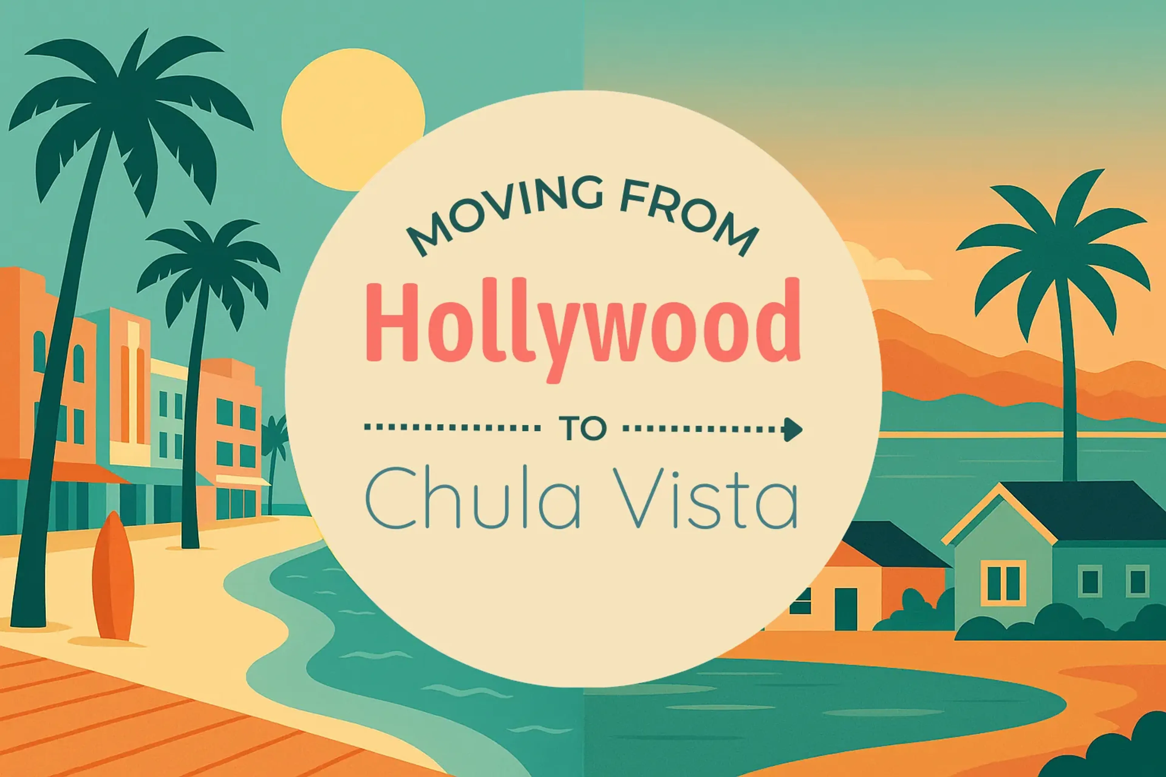 Side-by-side comparison of Hollywood to Chula Vista moving companies