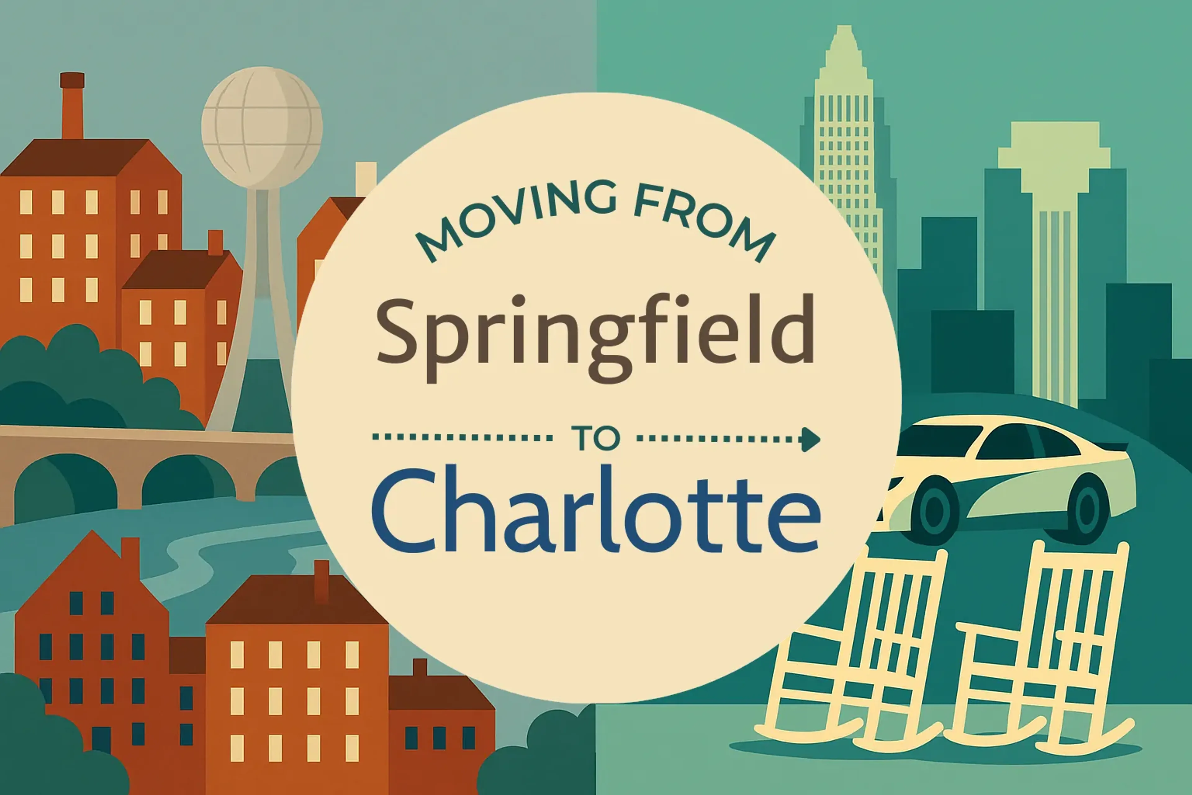 Side-by-side comparison of Springfield to Charlotte moving companies
