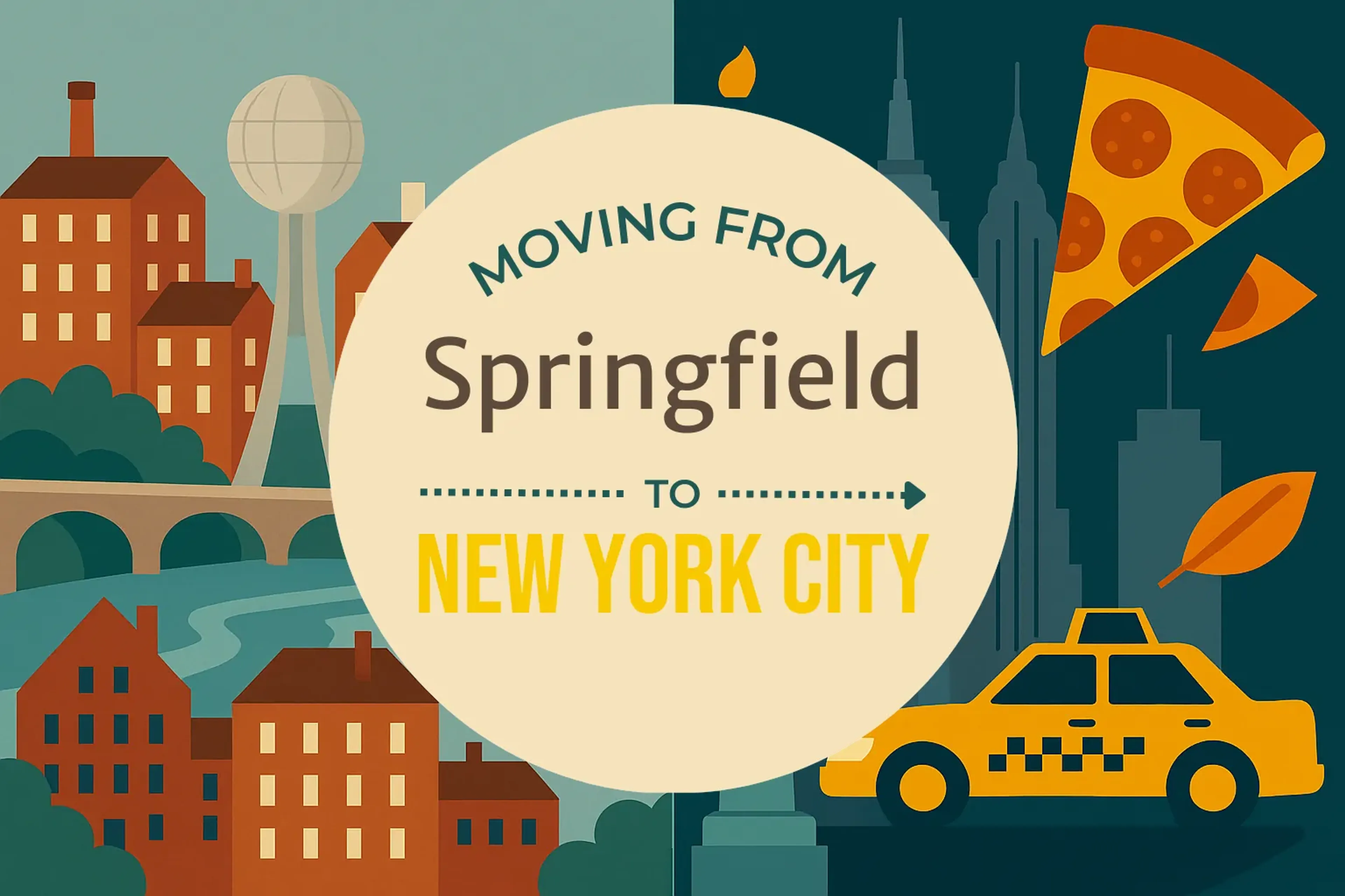 Side-by-side comparison of Springfield to New York City moving companies