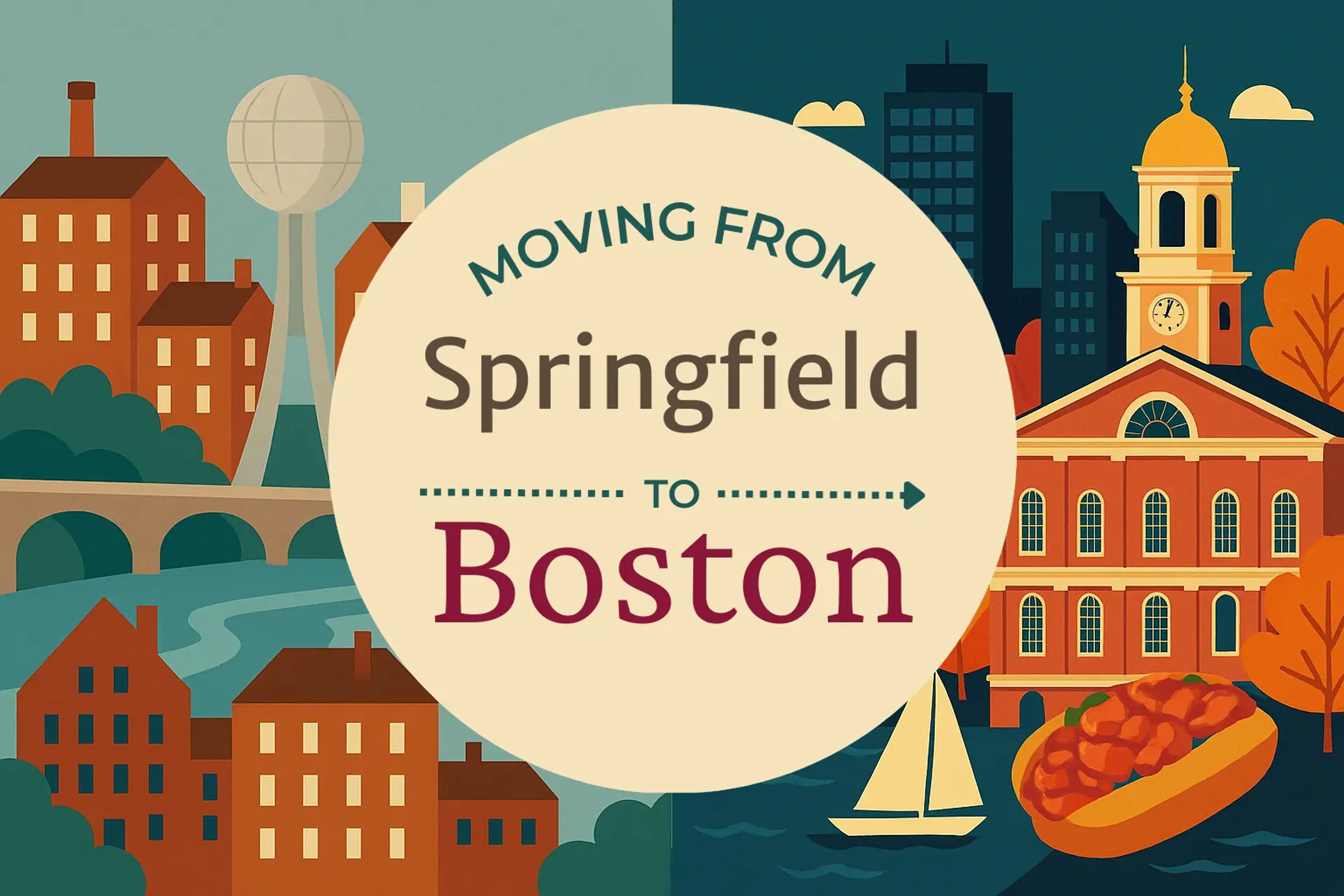 Side-by-side comparison of Springfield to Boston moving companies