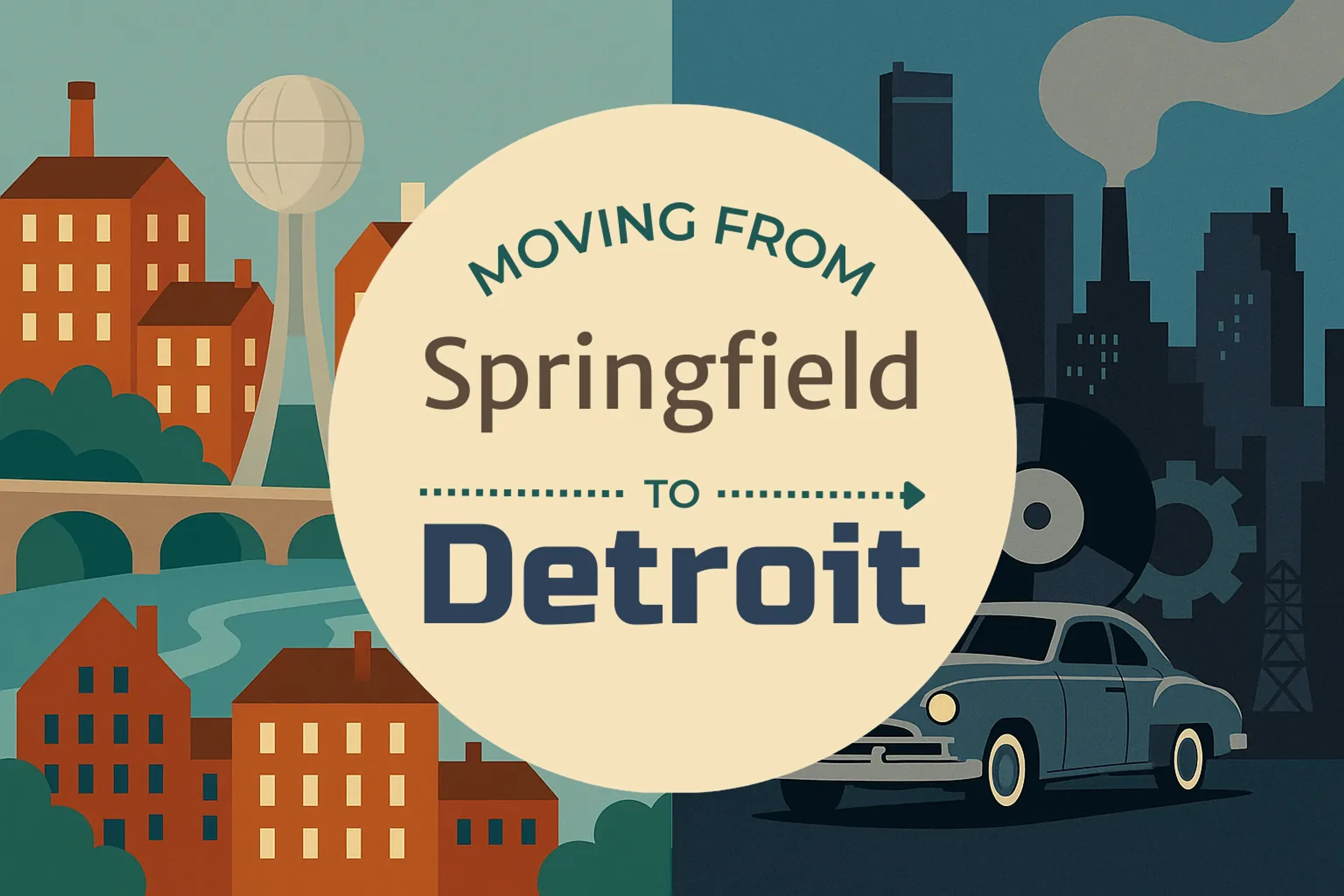 Side-by-side comparison of Springfield to Detroit moving companies