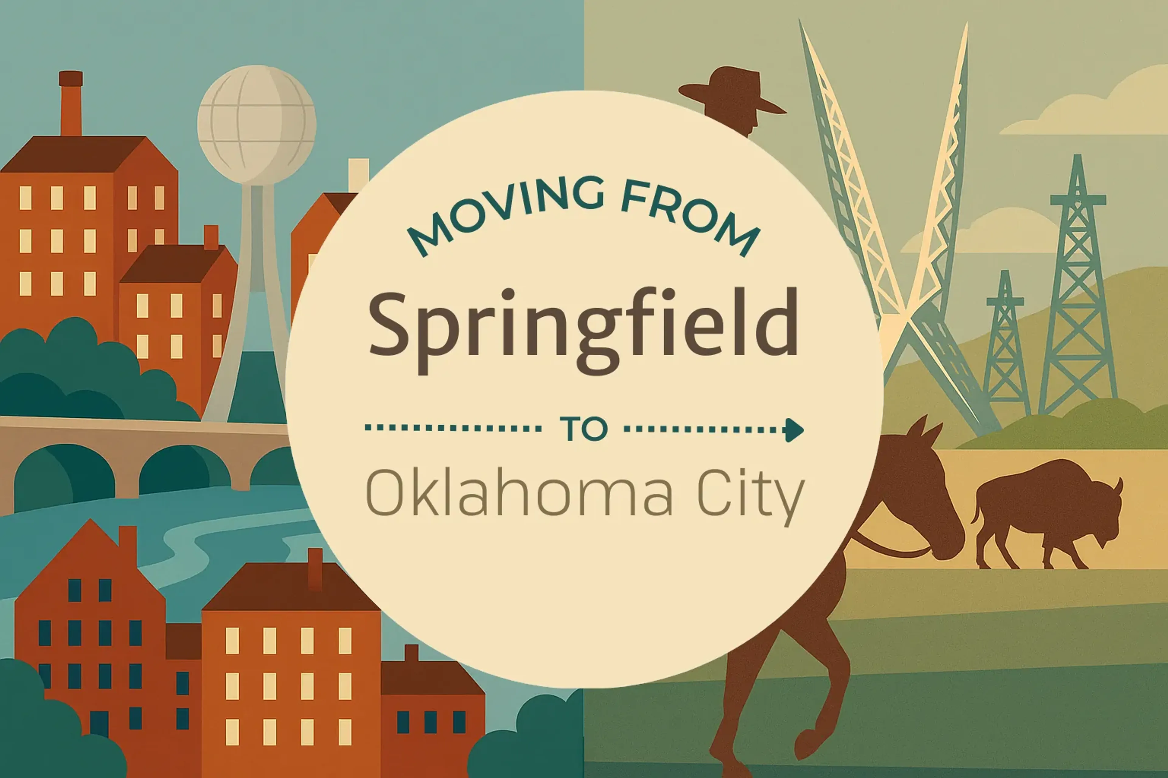 Side-by-side comparison of Springfield to Oklahoma City moving companies