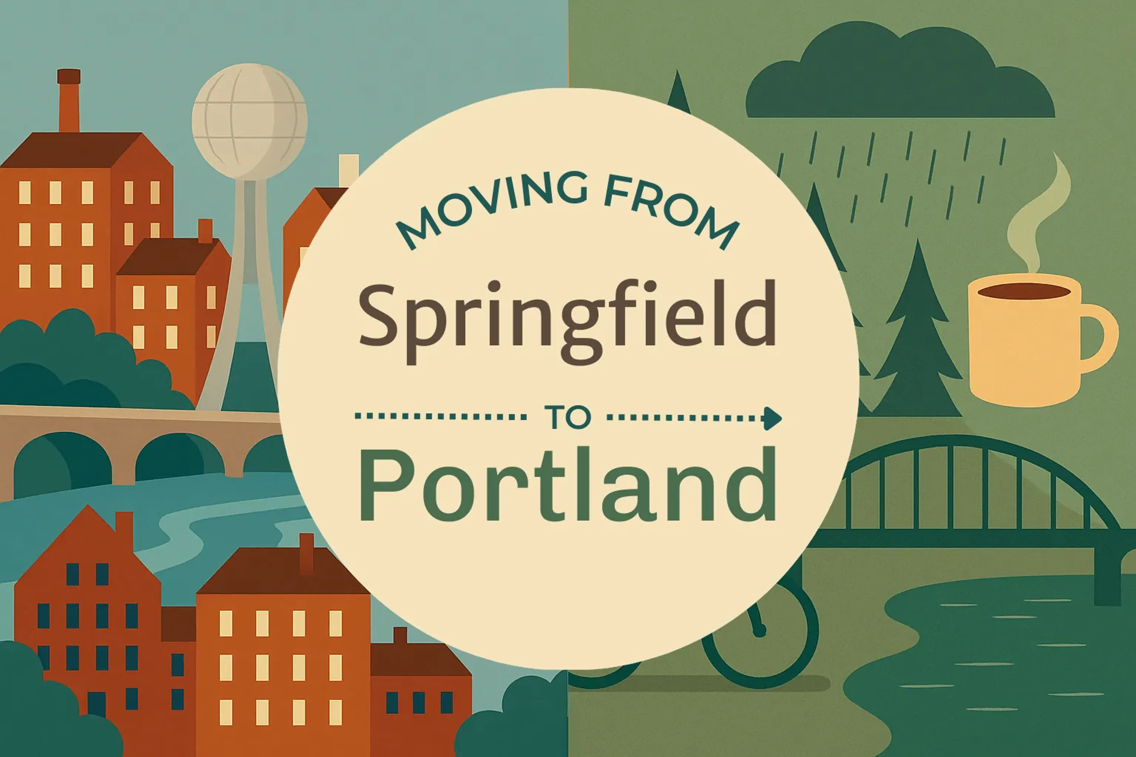 Side-by-side comparison of Springfield to Portland moving companies