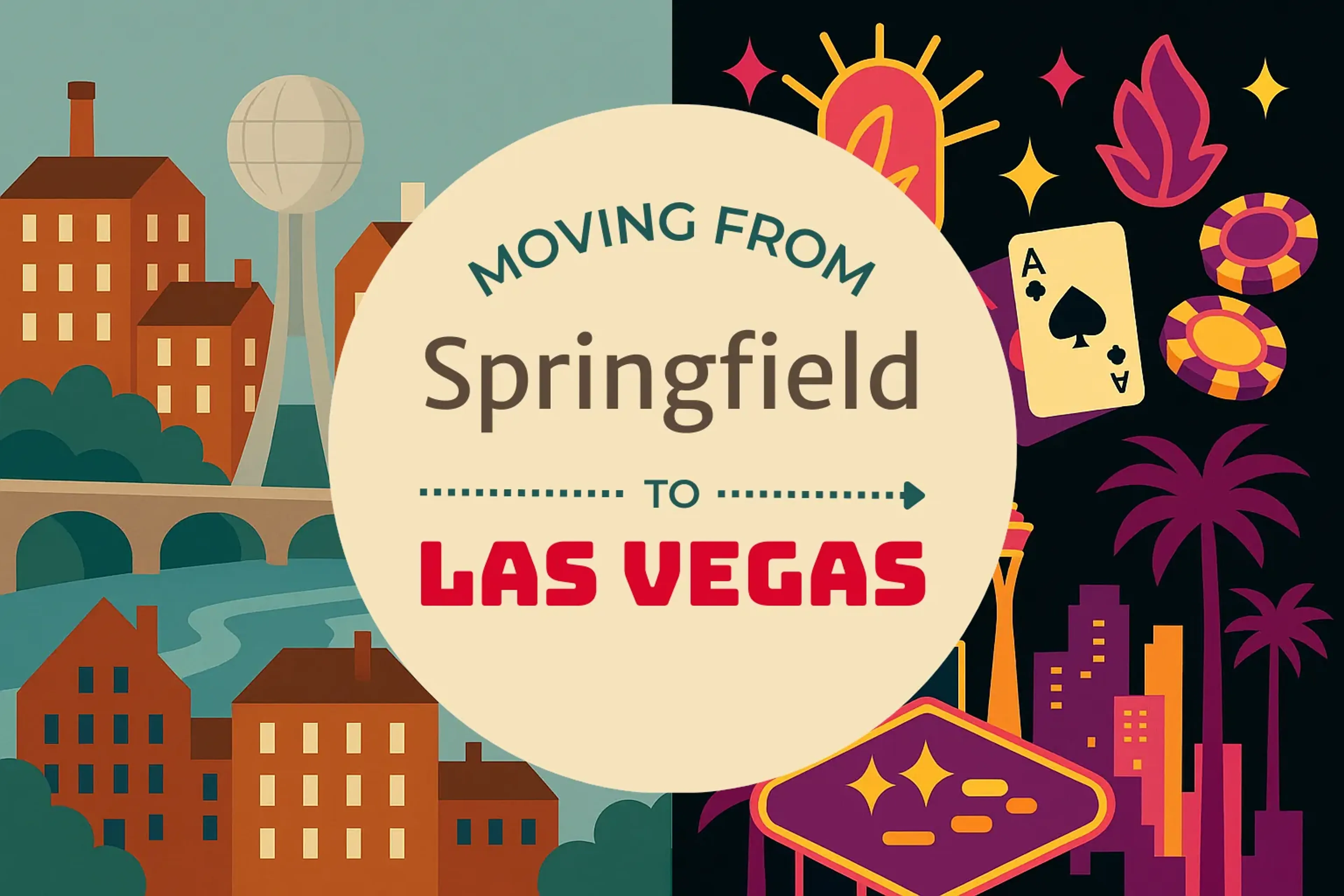 Side-by-side comparison of Springfield to Las Vegas moving companies