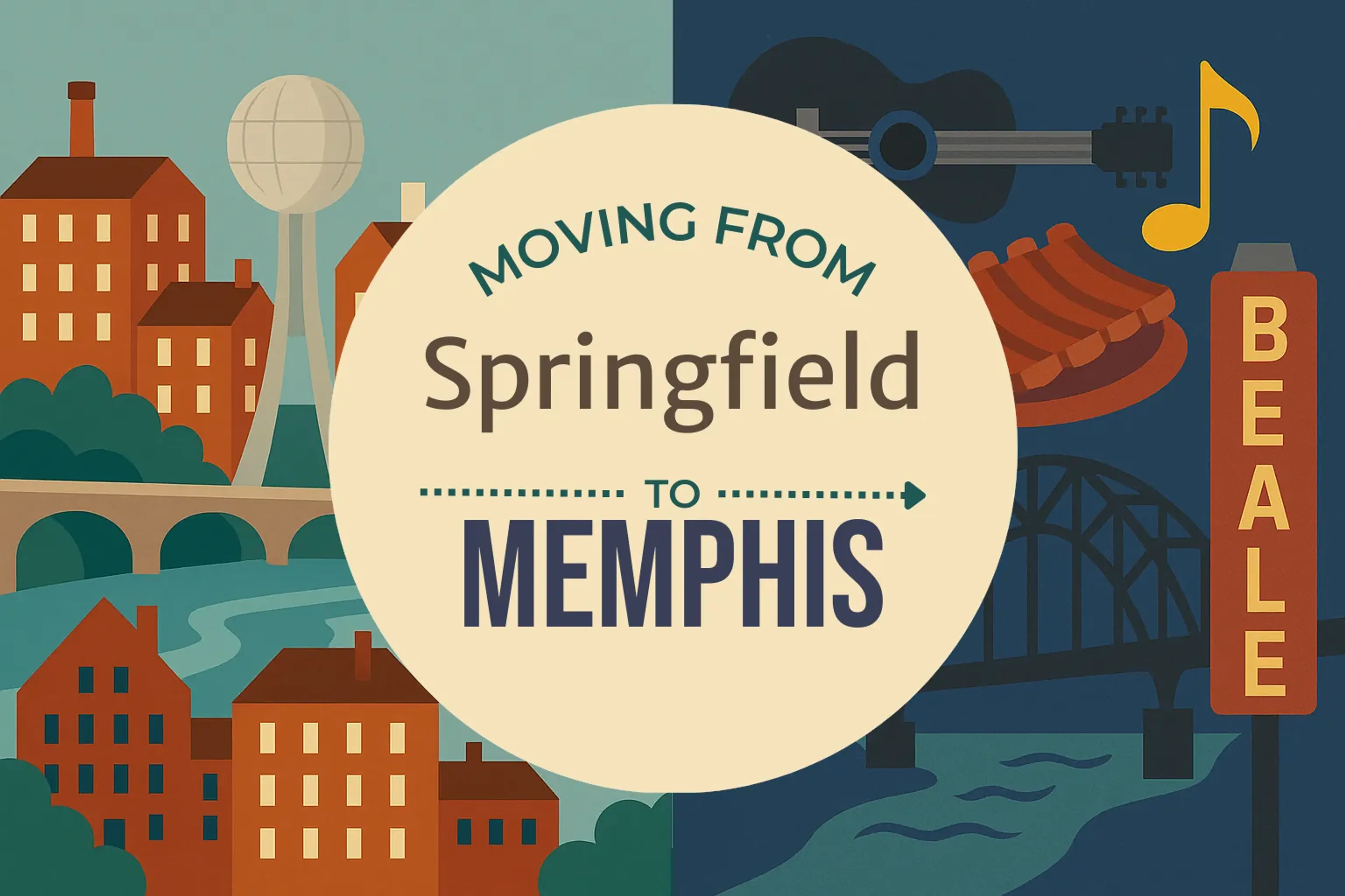 Side-by-side comparison of Springfield to Memphis moving companies