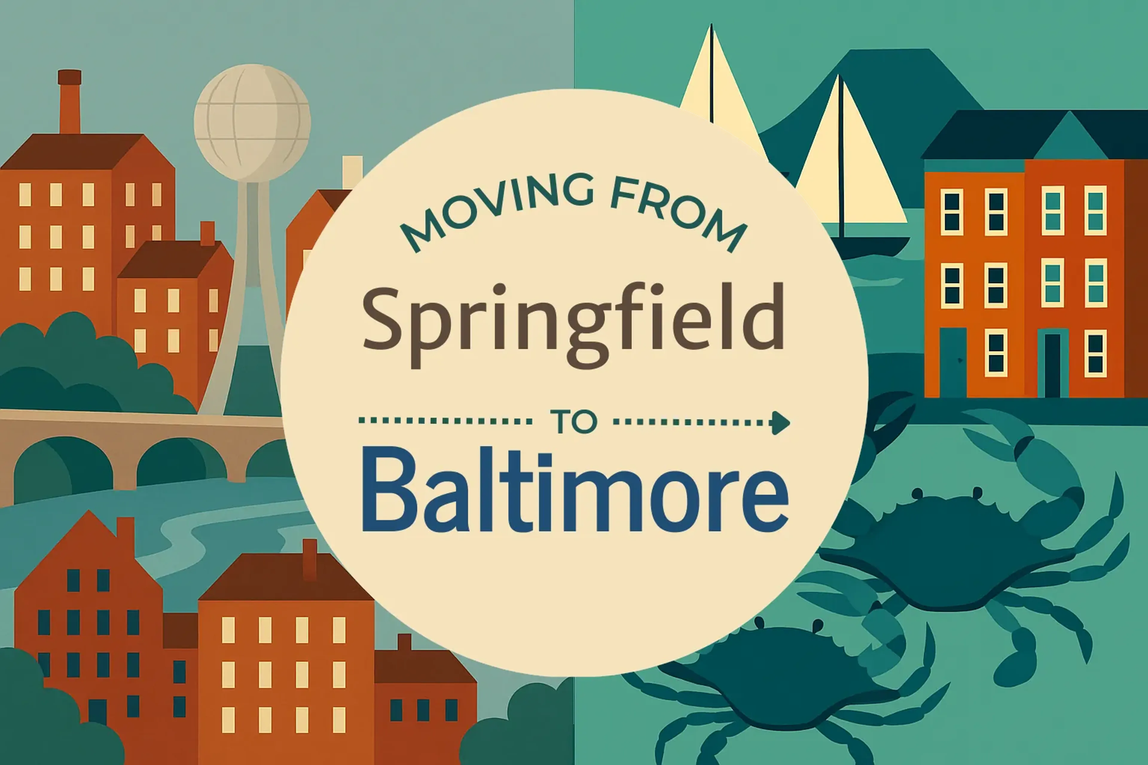 Side-by-side comparison of Springfield to Baltimore moving companies