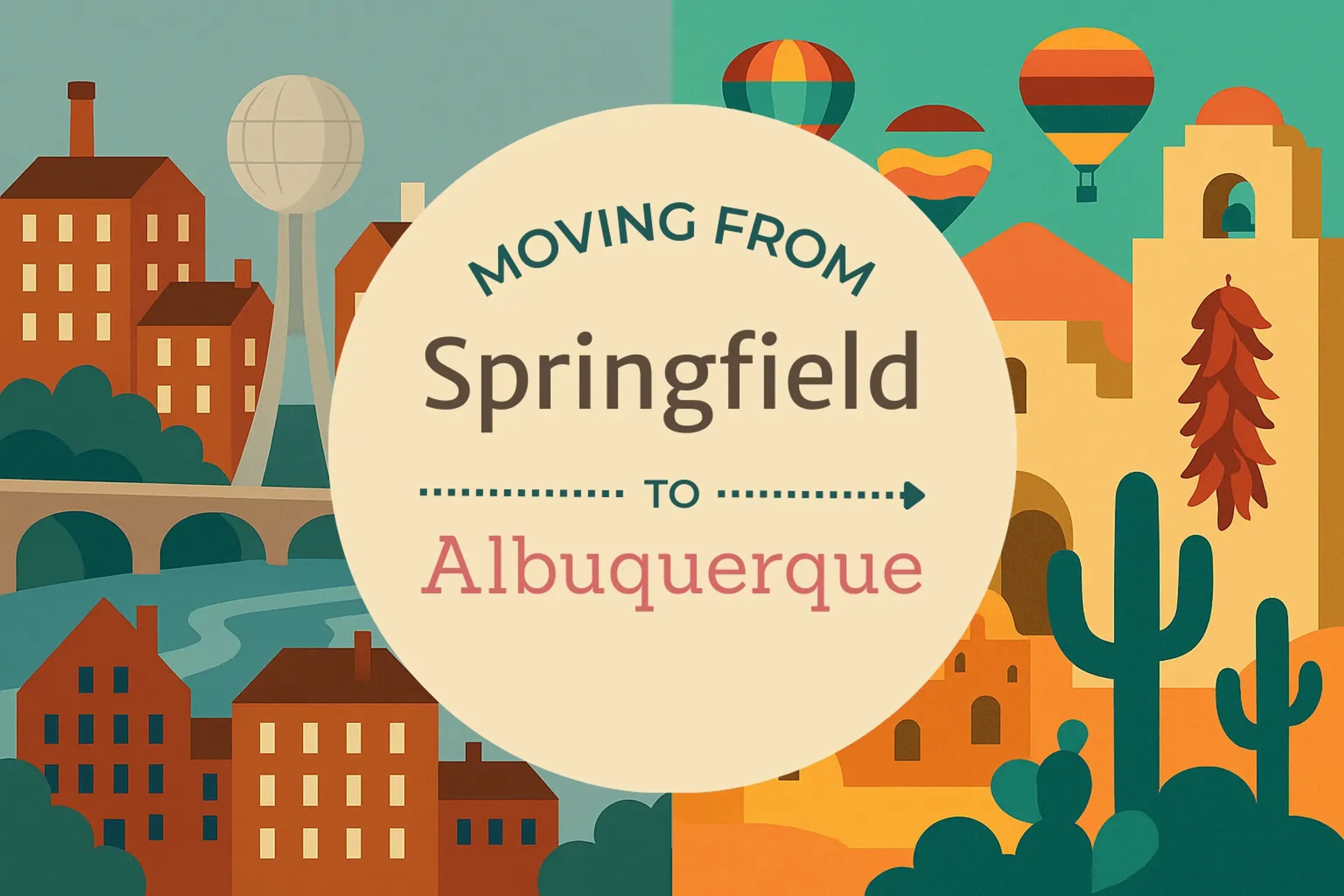 Side-by-side comparison of Springfield to Albuquerque moving companies