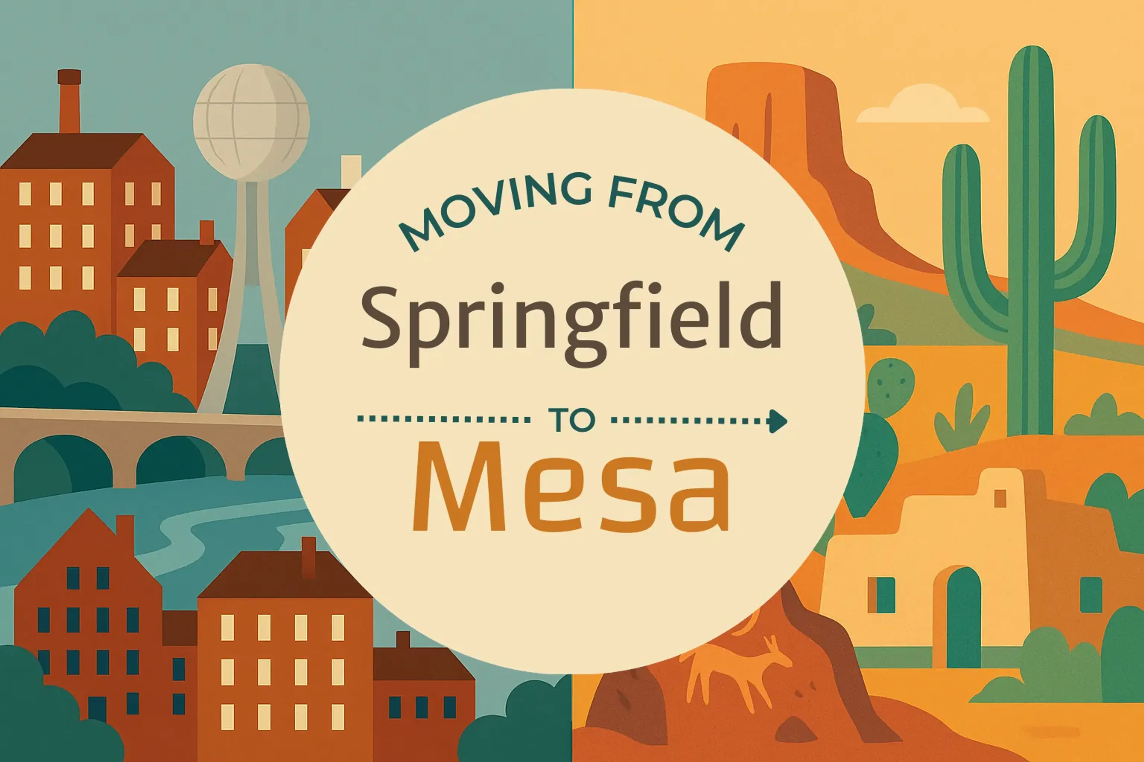 Side-by-side comparison of Springfield to Mesa moving companies