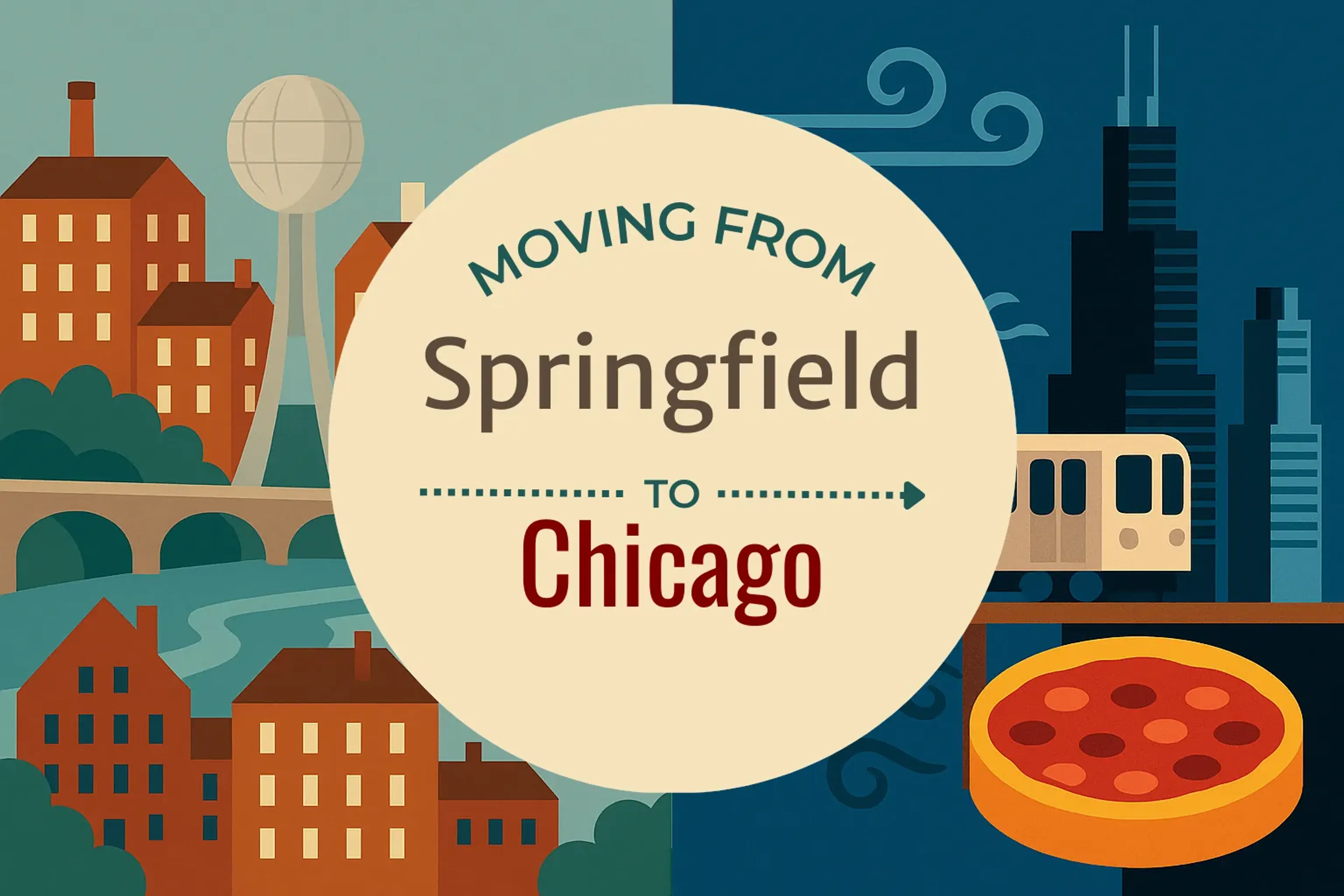 Side-by-side comparison of Springfield to Chicago moving companies