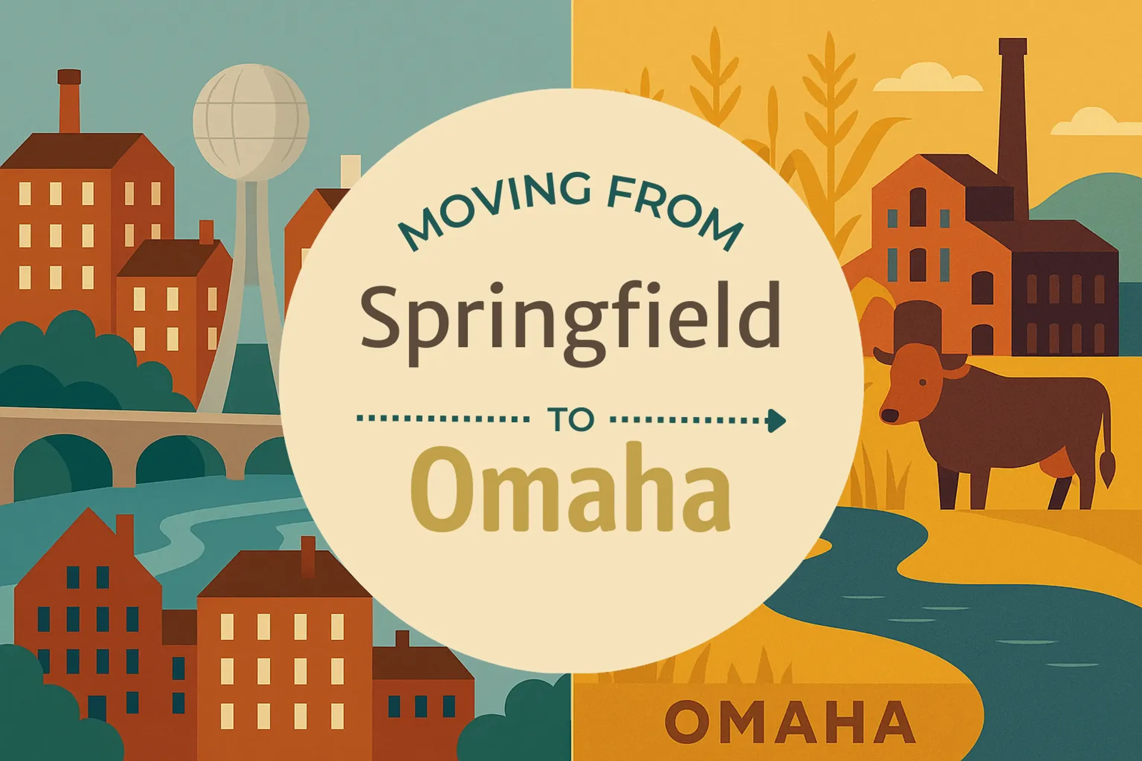 Side-by-side comparison of Springfield to Omaha moving companies