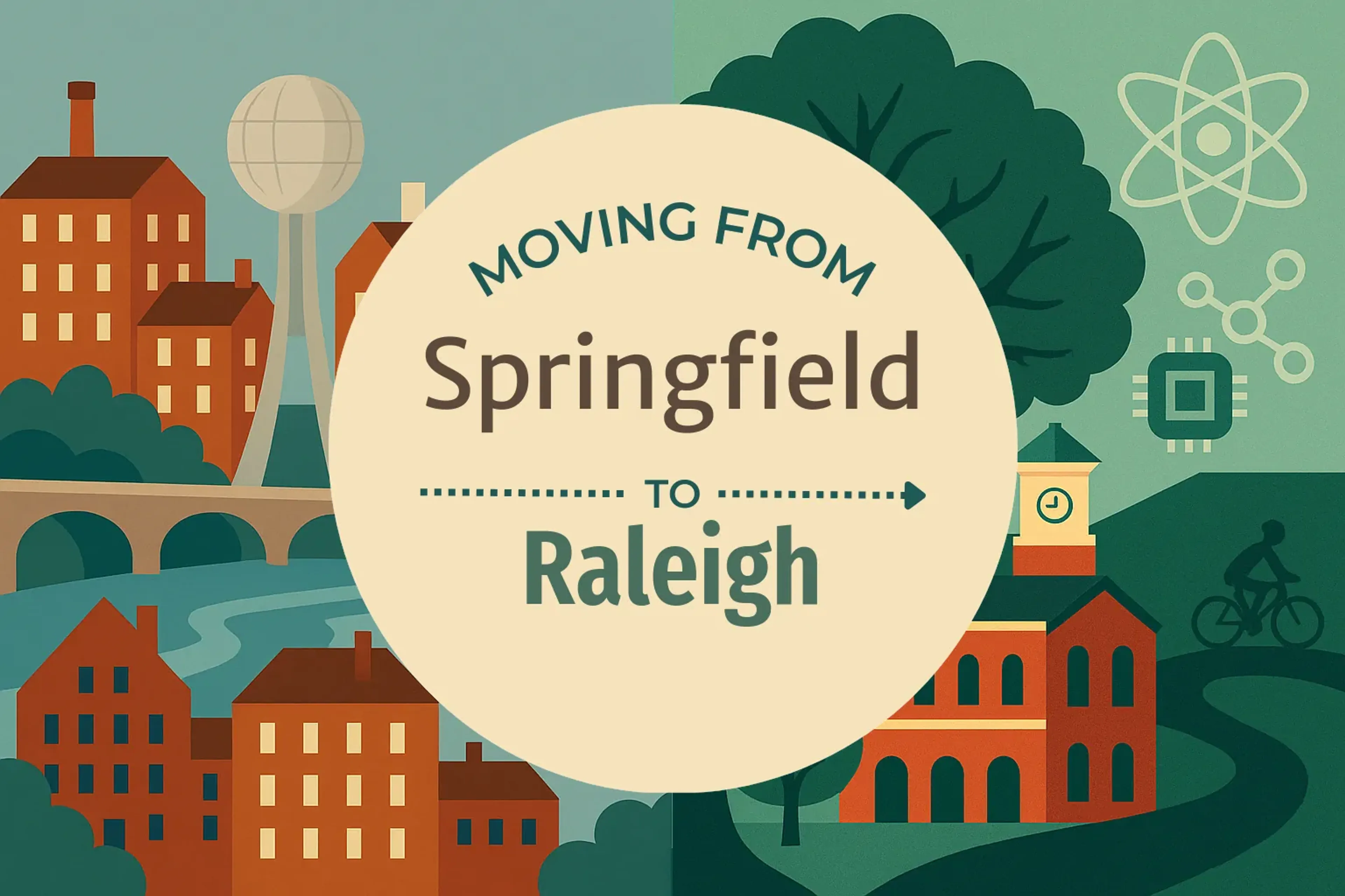Side-by-side comparison of Springfield to Raleigh moving companies