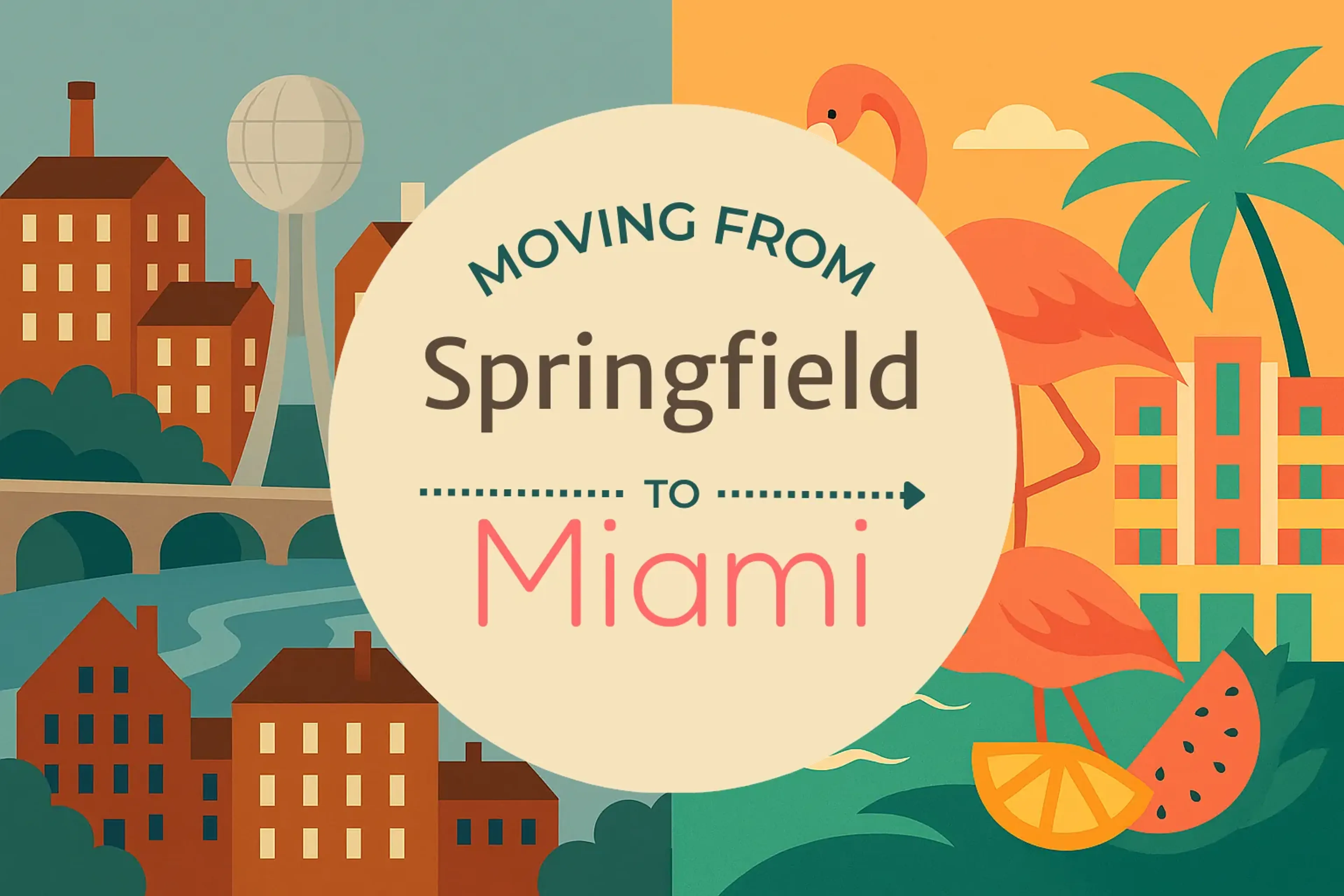 Side-by-side comparison of Springfield to Miami moving companies