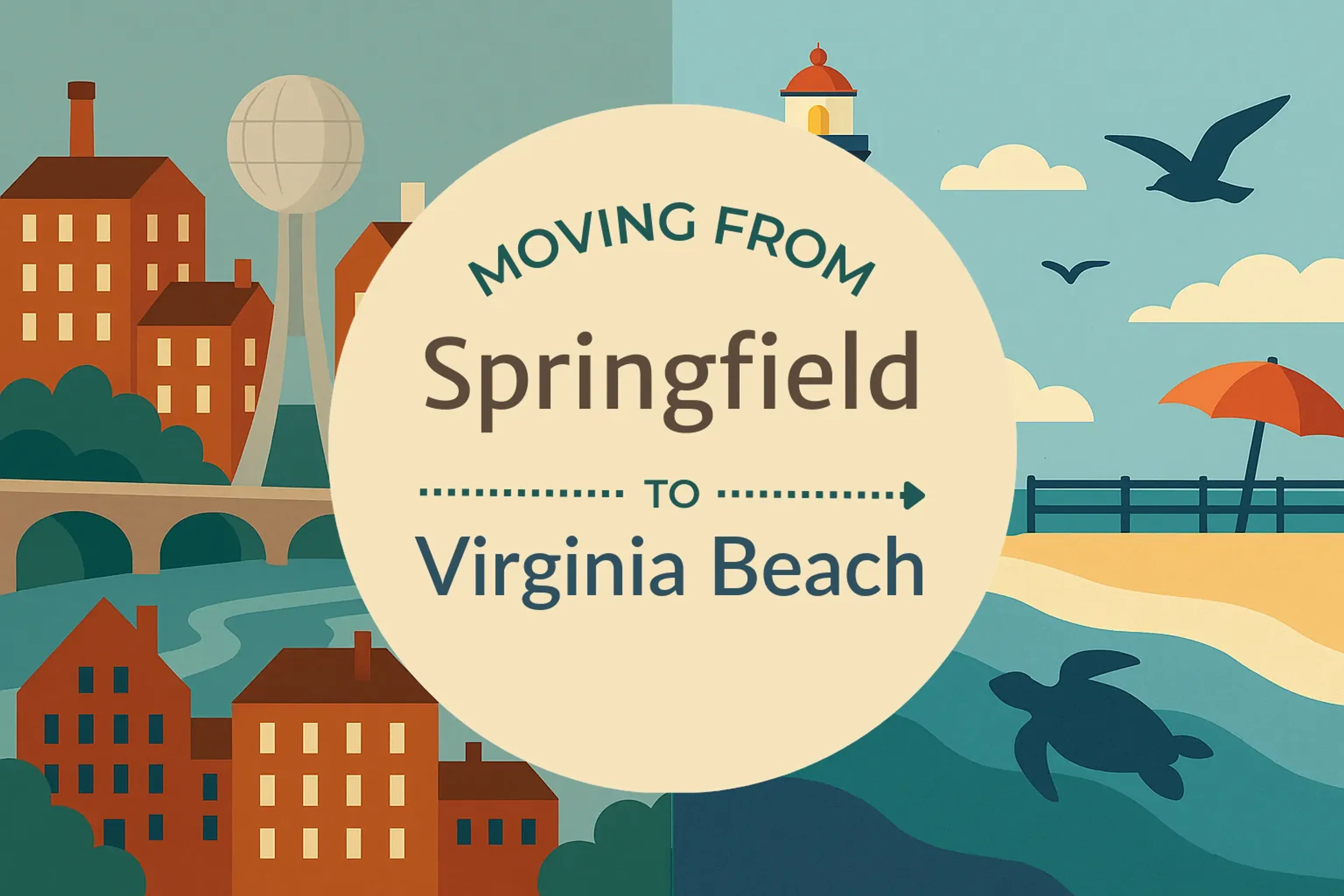 Side-by-side comparison of Springfield to Virginia Beach moving companies