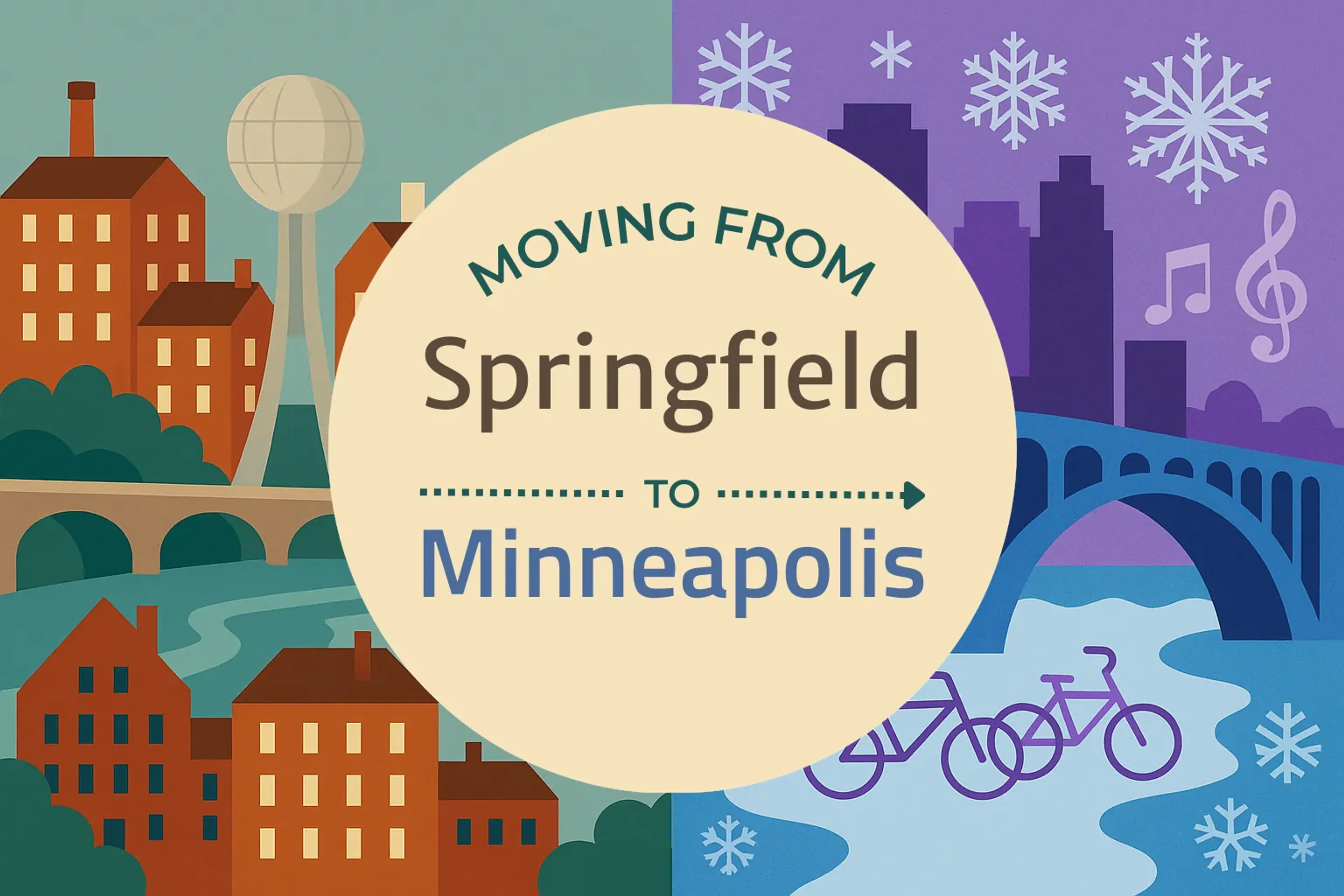 Side-by-side comparison of Springfield to Minneapolis moving companies