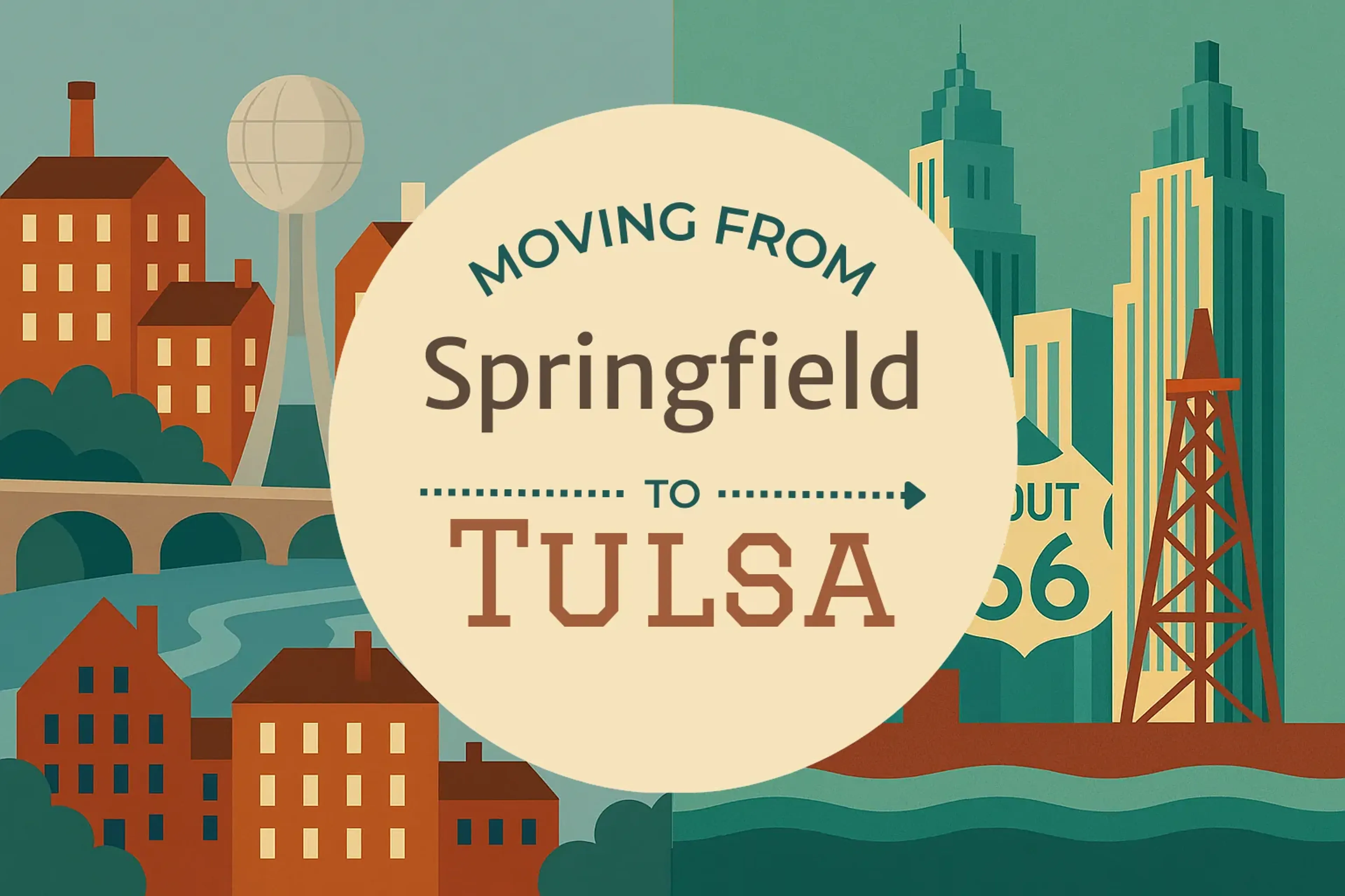 Side-by-side comparison of Springfield to Tulsa moving companies