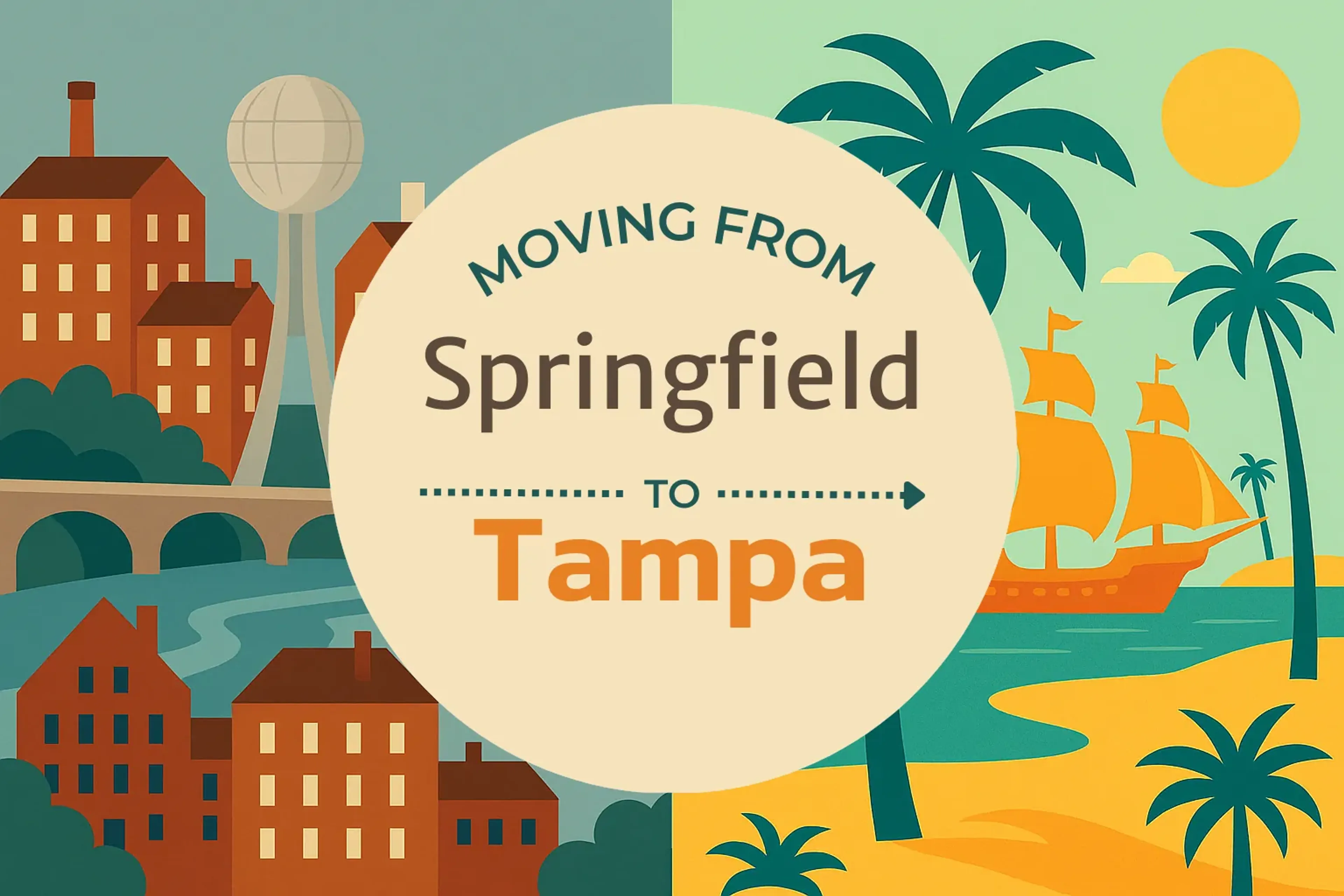 Side-by-side comparison of Springfield to Tampa moving companies