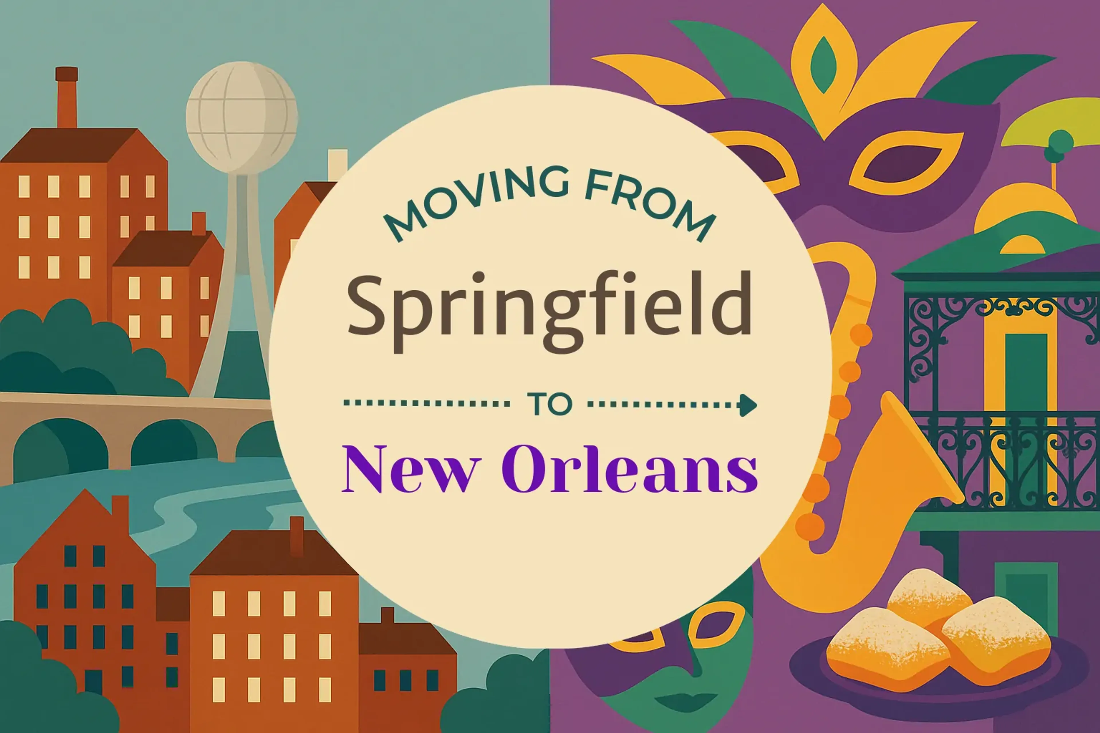 Side-by-side comparison of Springfield to New Orleans moving companies