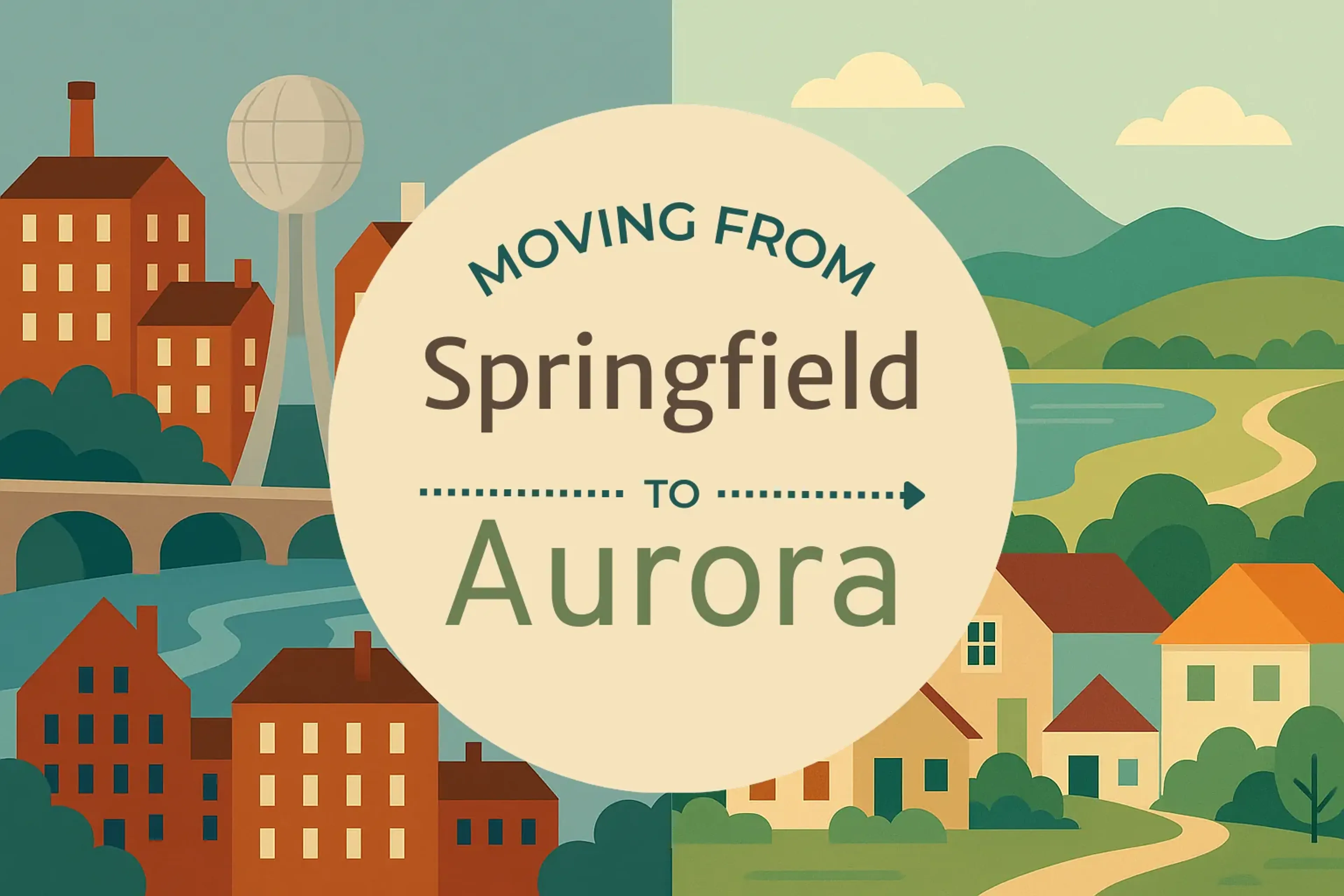 Side-by-side comparison of Springfield to Aurora moving companies