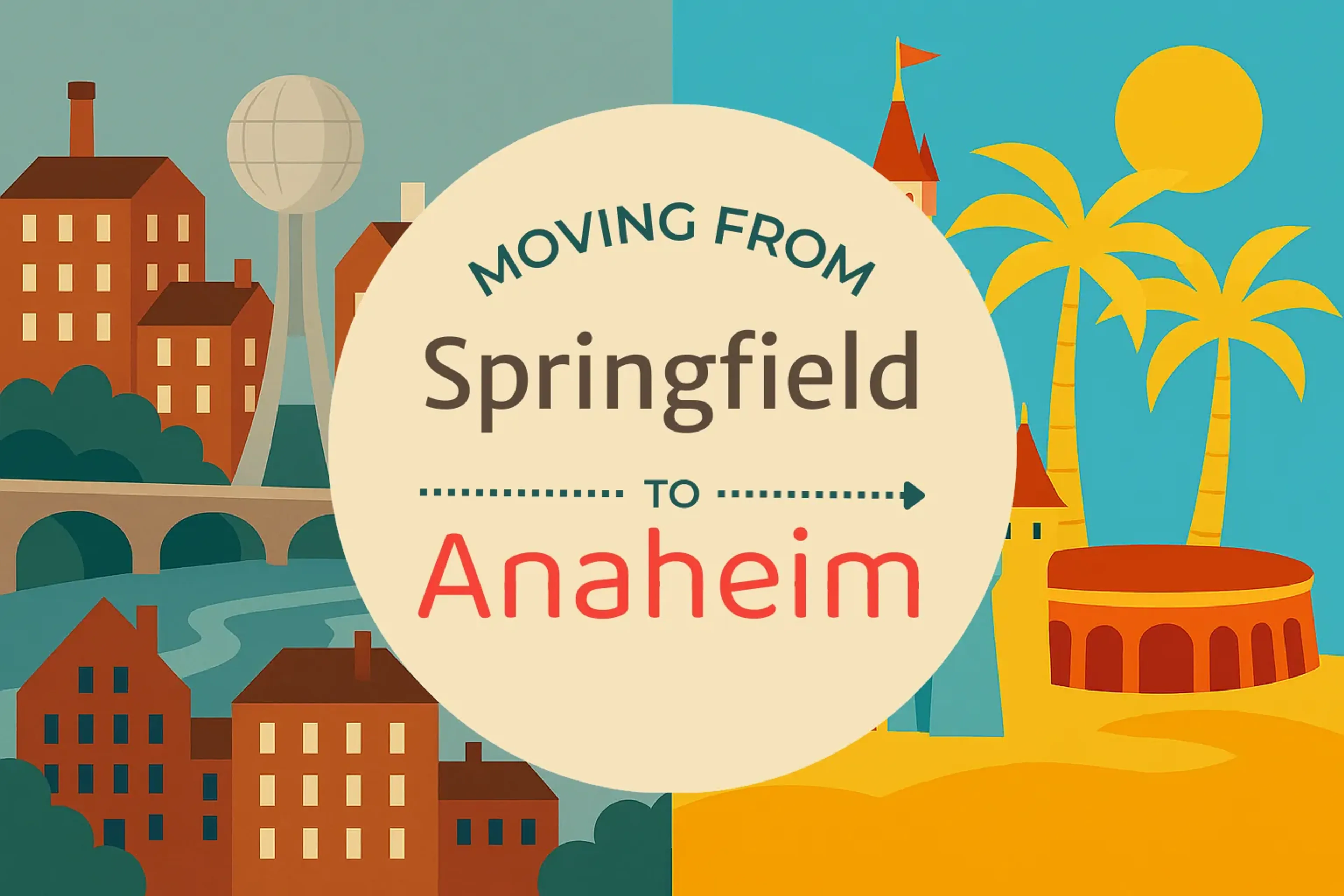Side-by-side comparison of Springfield to Anaheim moving companies