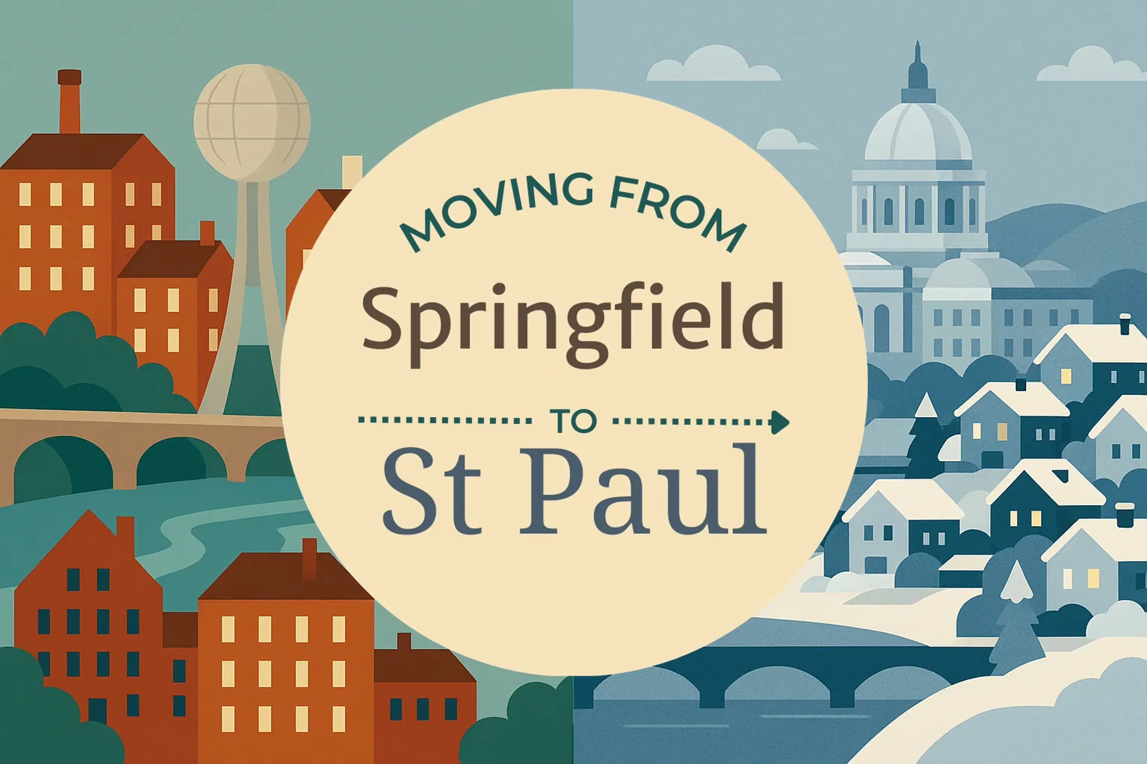 Side-by-side comparison of Springfield to St. Paul moving companies