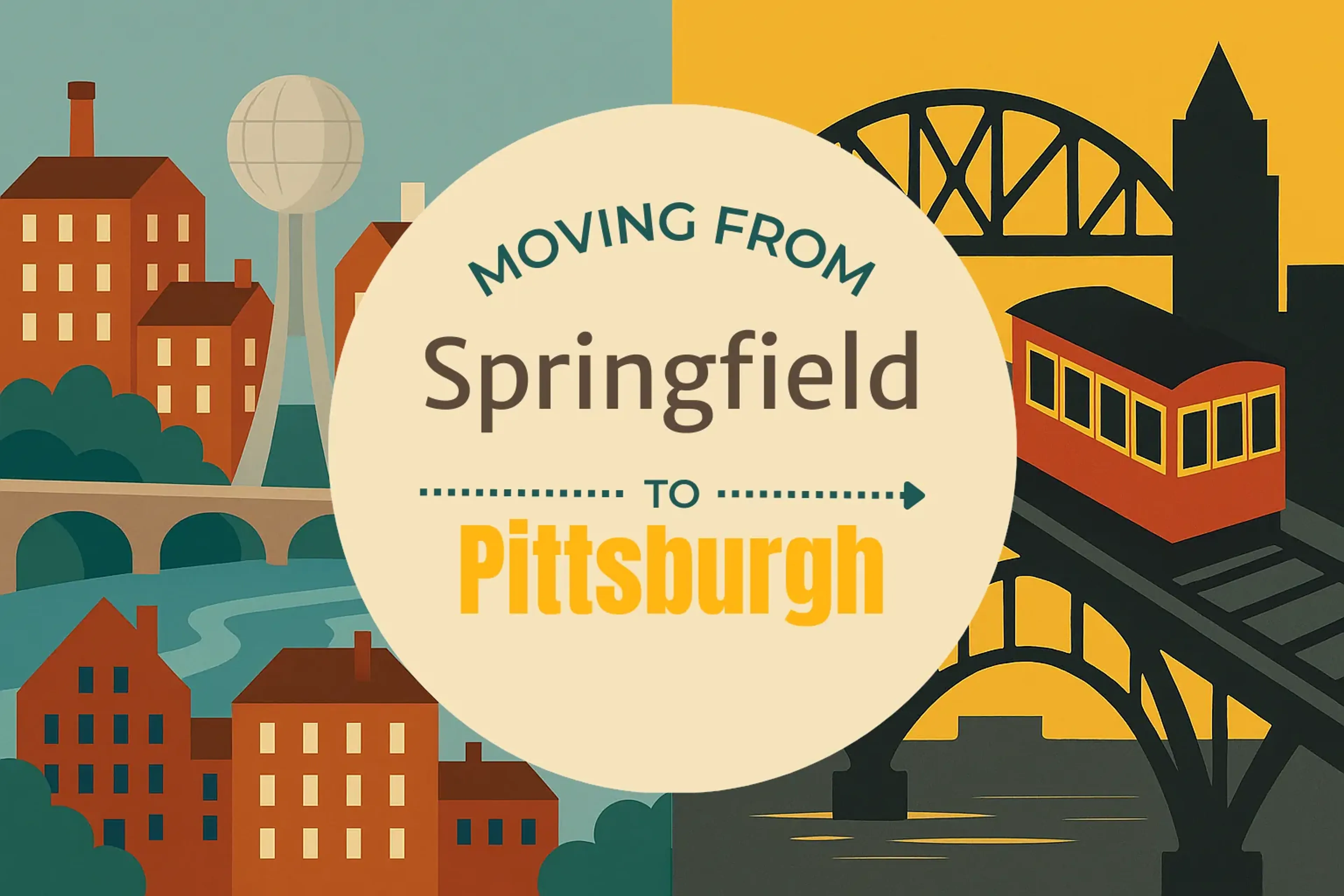 Side-by-side comparison of Springfield to Pittsburgh moving companies