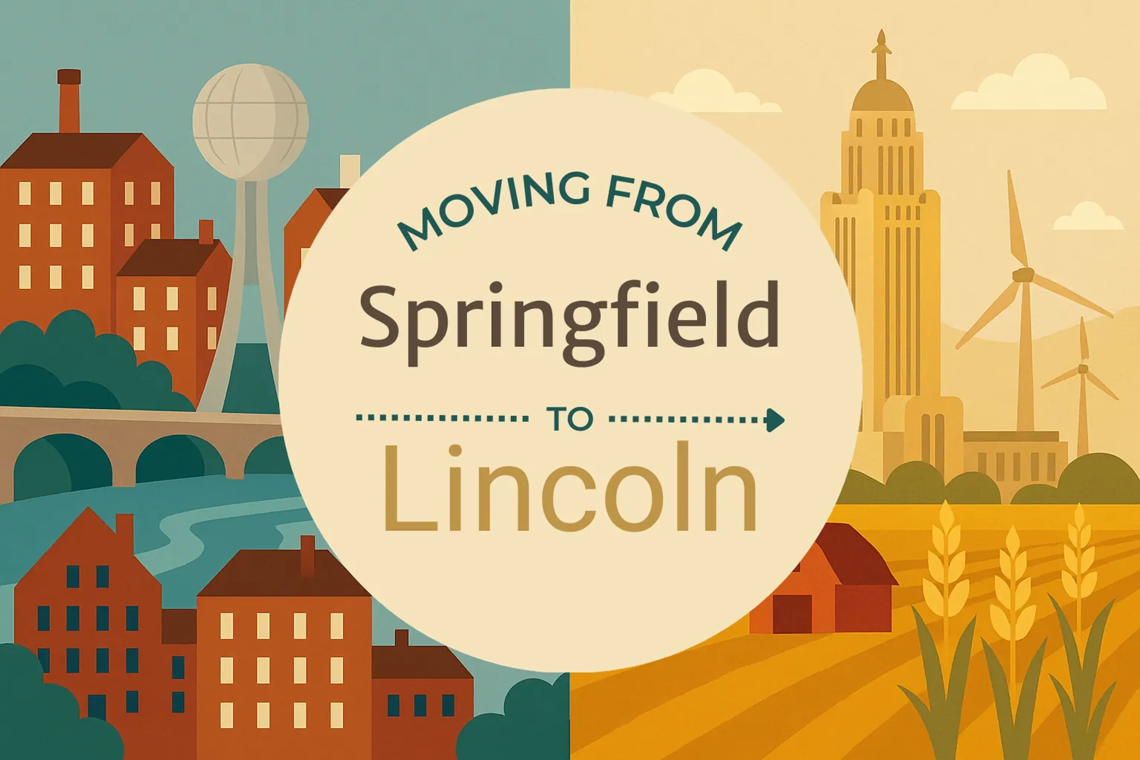 Side-by-side comparison of Springfield to Lincoln moving companies