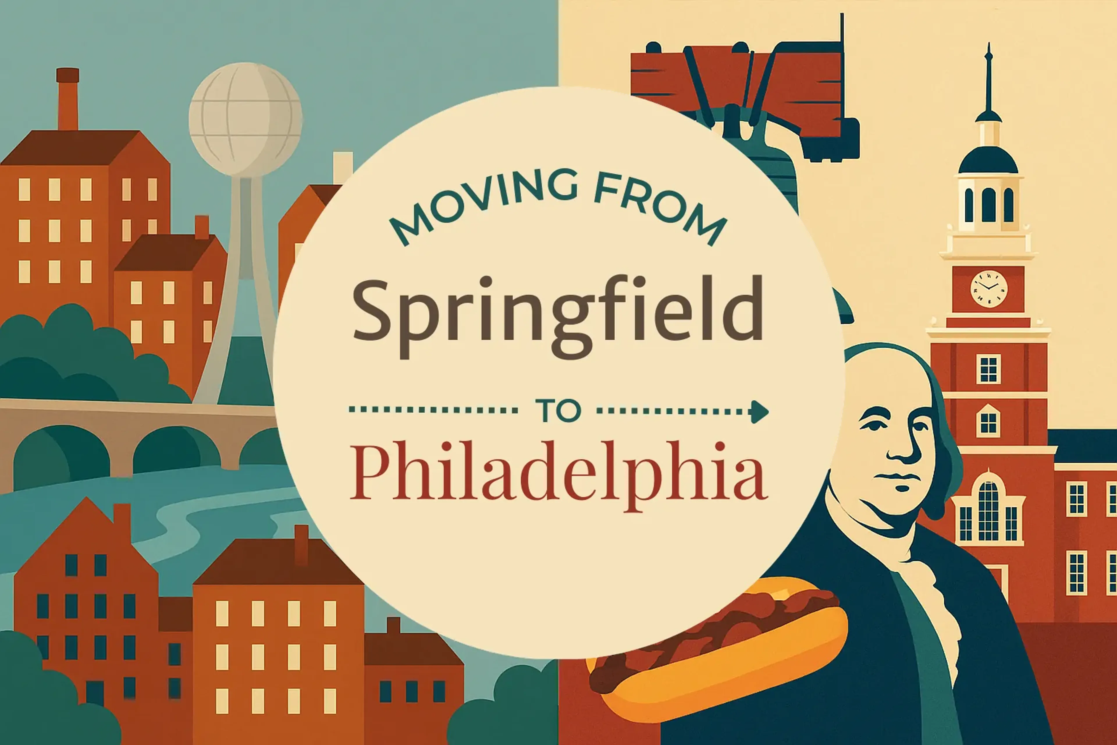Side-by-side comparison of Springfield to Philadelphia moving companies
