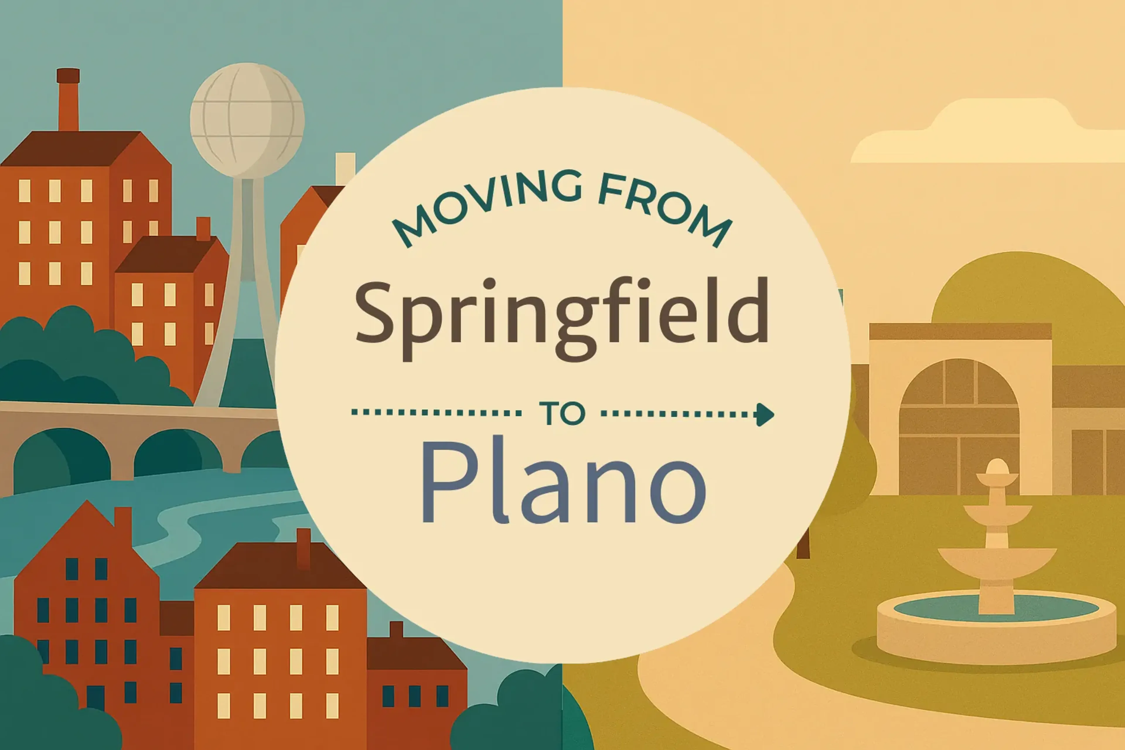Side-by-side comparison of Springfield to Plano moving companies
