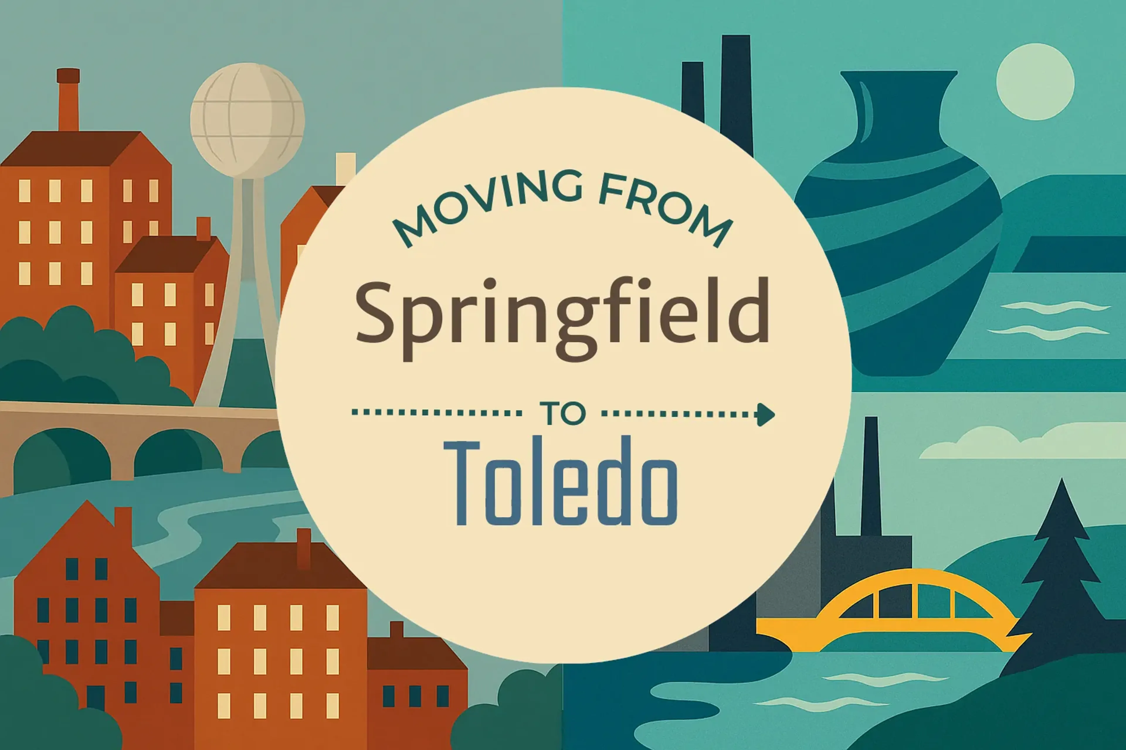 Side-by-side comparison of Springfield to Toledo moving companies