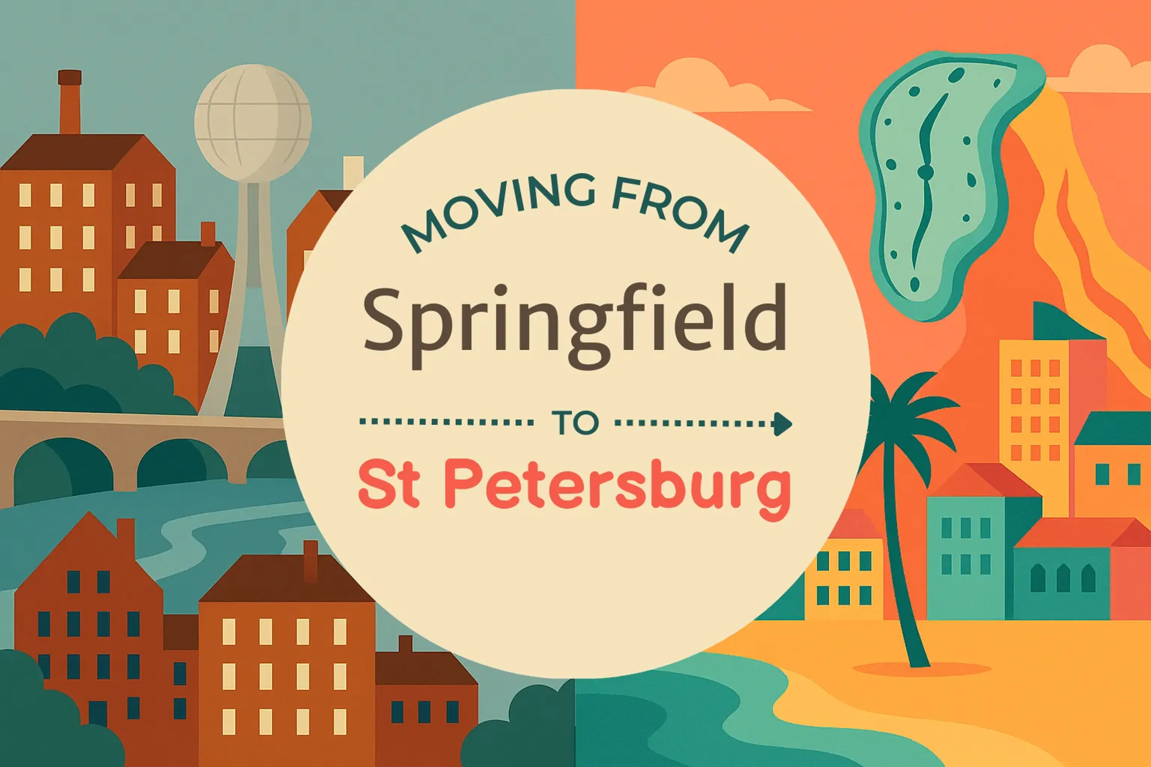 Side-by-side comparison of Springfield to St. Petersburg moving companies
