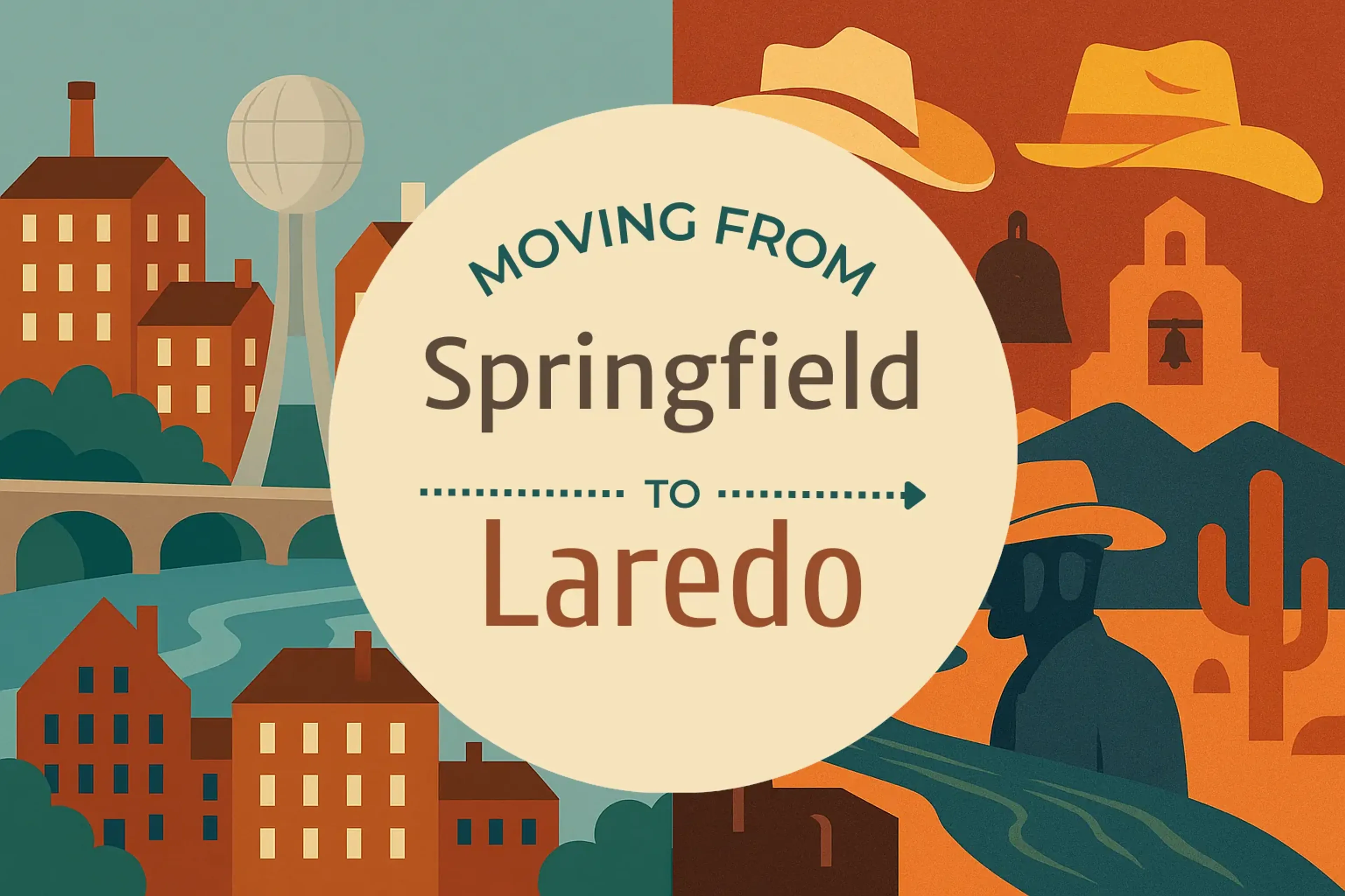 Side-by-side comparison of Springfield to Laredo moving companies