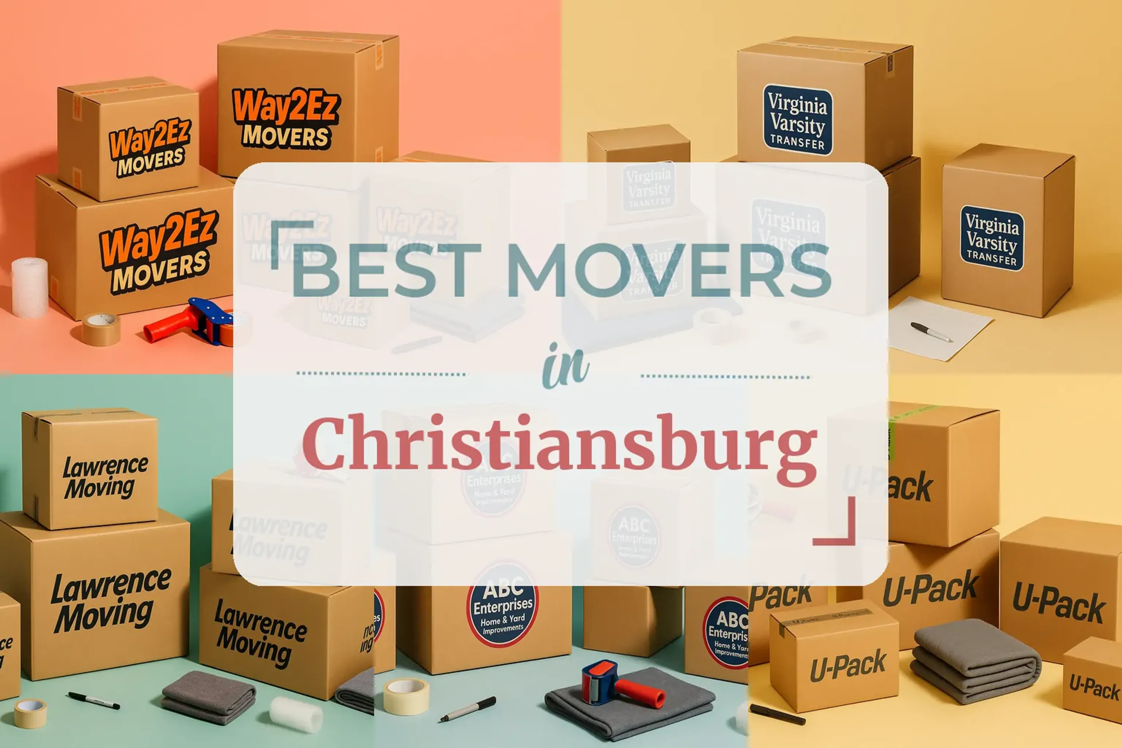 Side-by-side comparison of Christiansburg moving companies