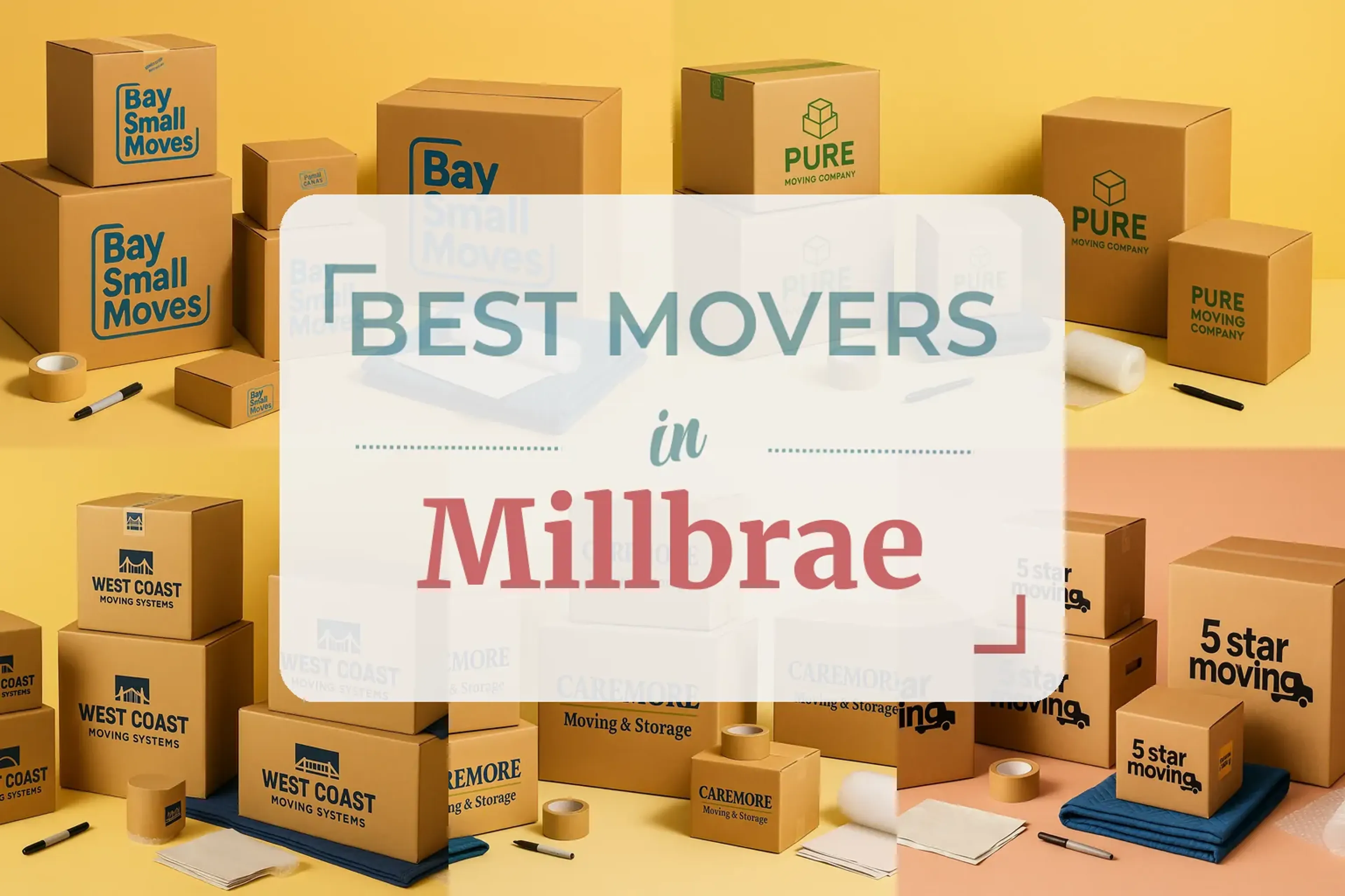 Side-by-side comparison of Millbrae moving companies