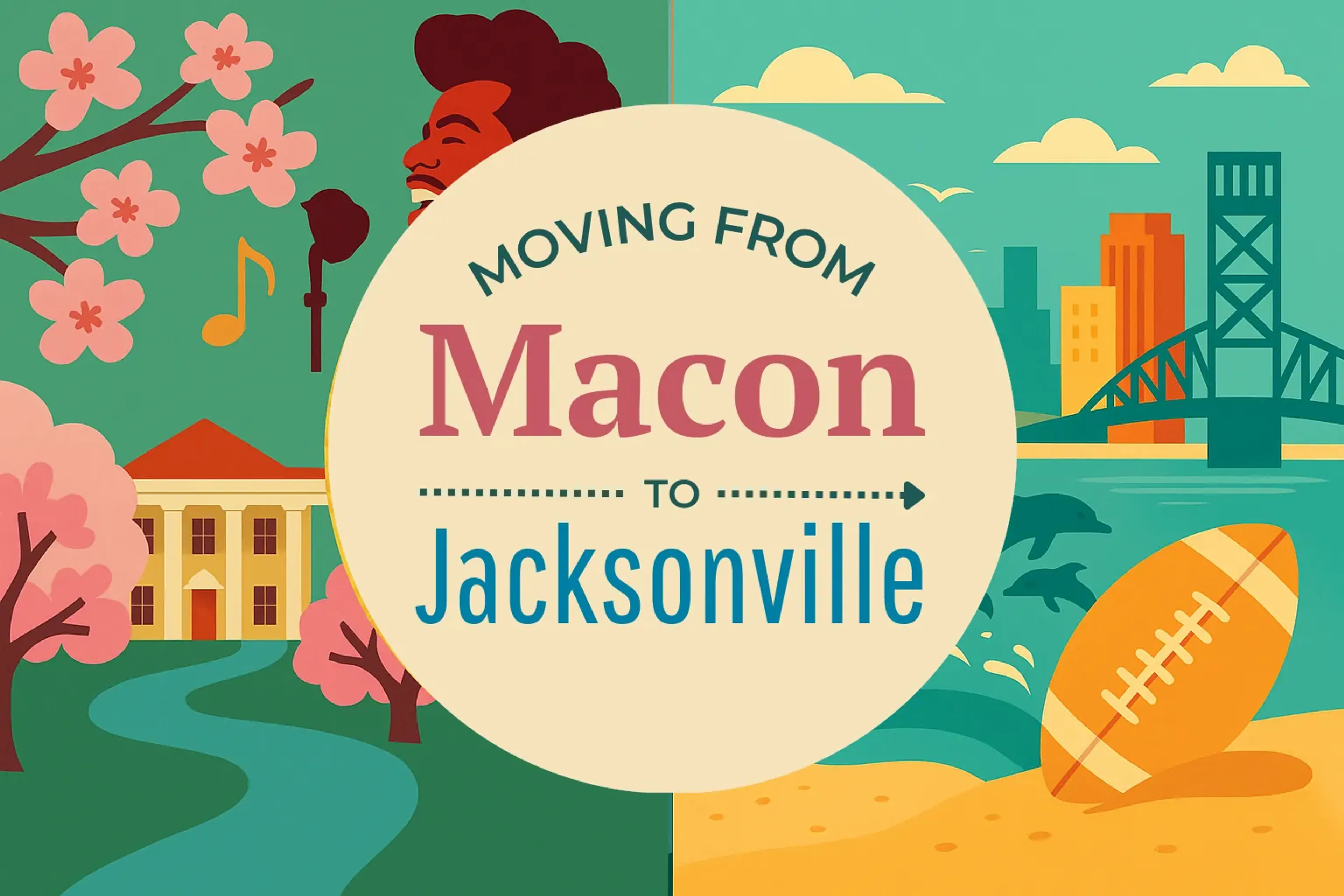 Side-by-side comparison of Macon to Jacksonville moving companies
