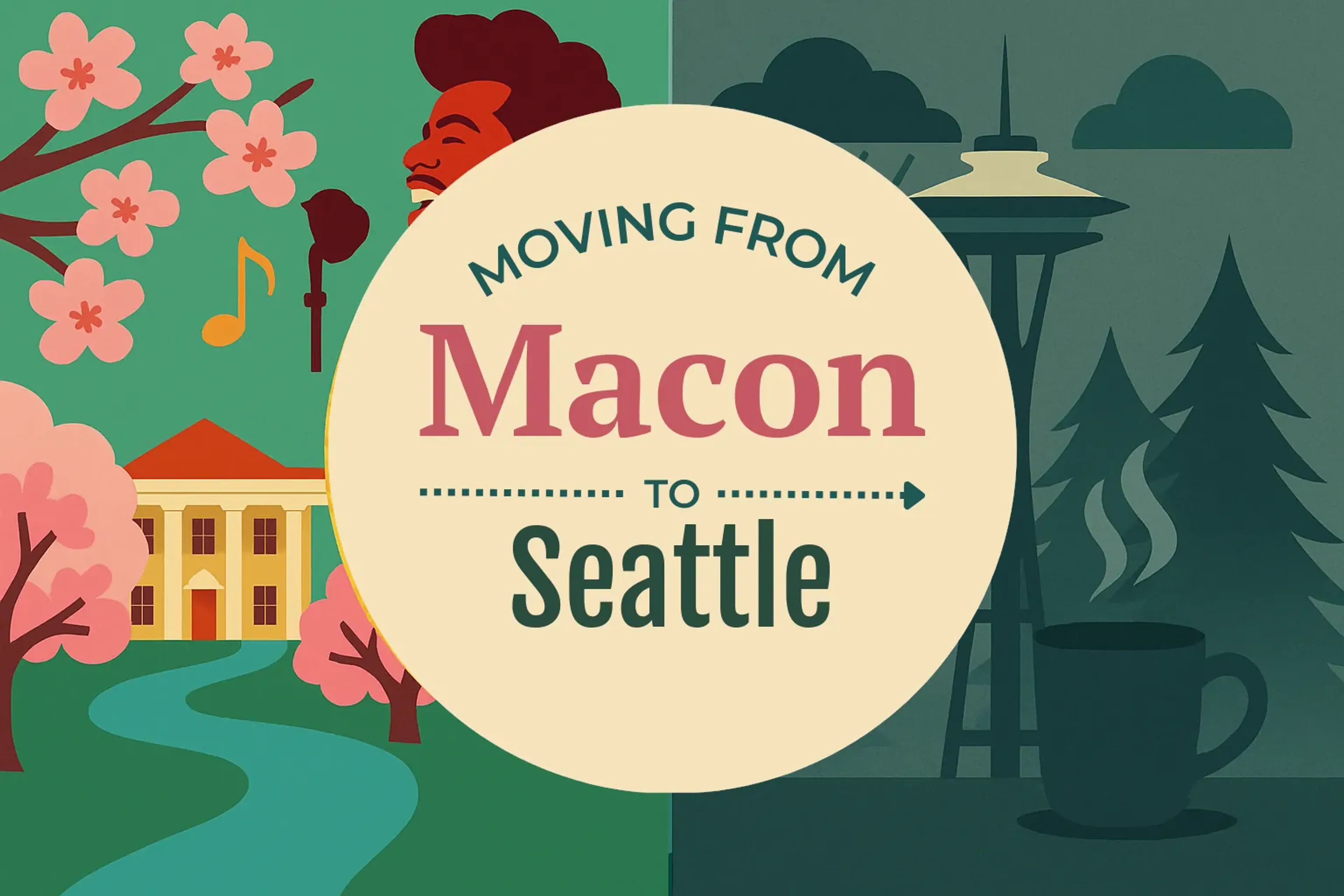 Side-by-side comparison of Macon to Seattle moving companies