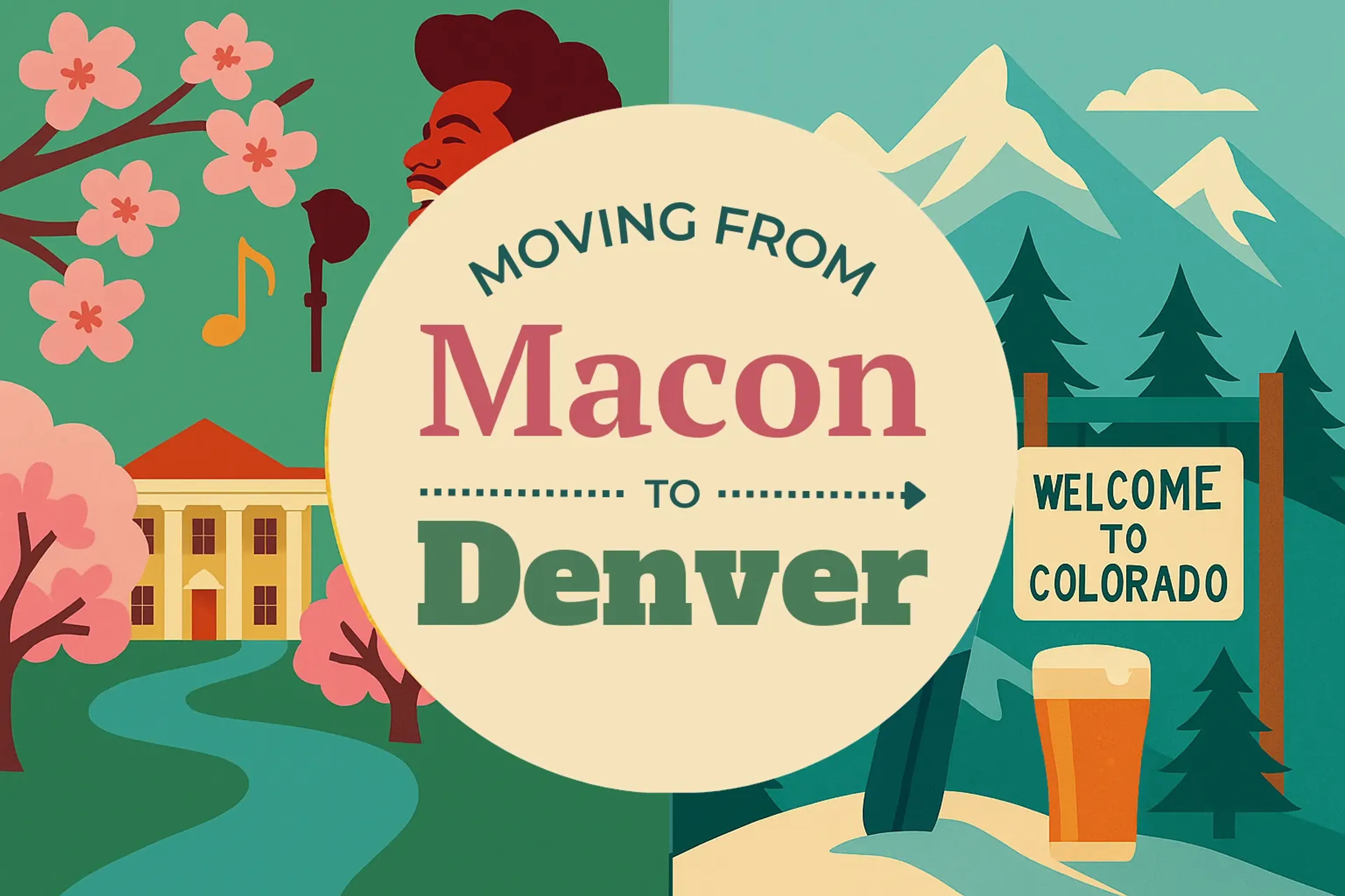 Side-by-side comparison of Macon to Denver moving companies