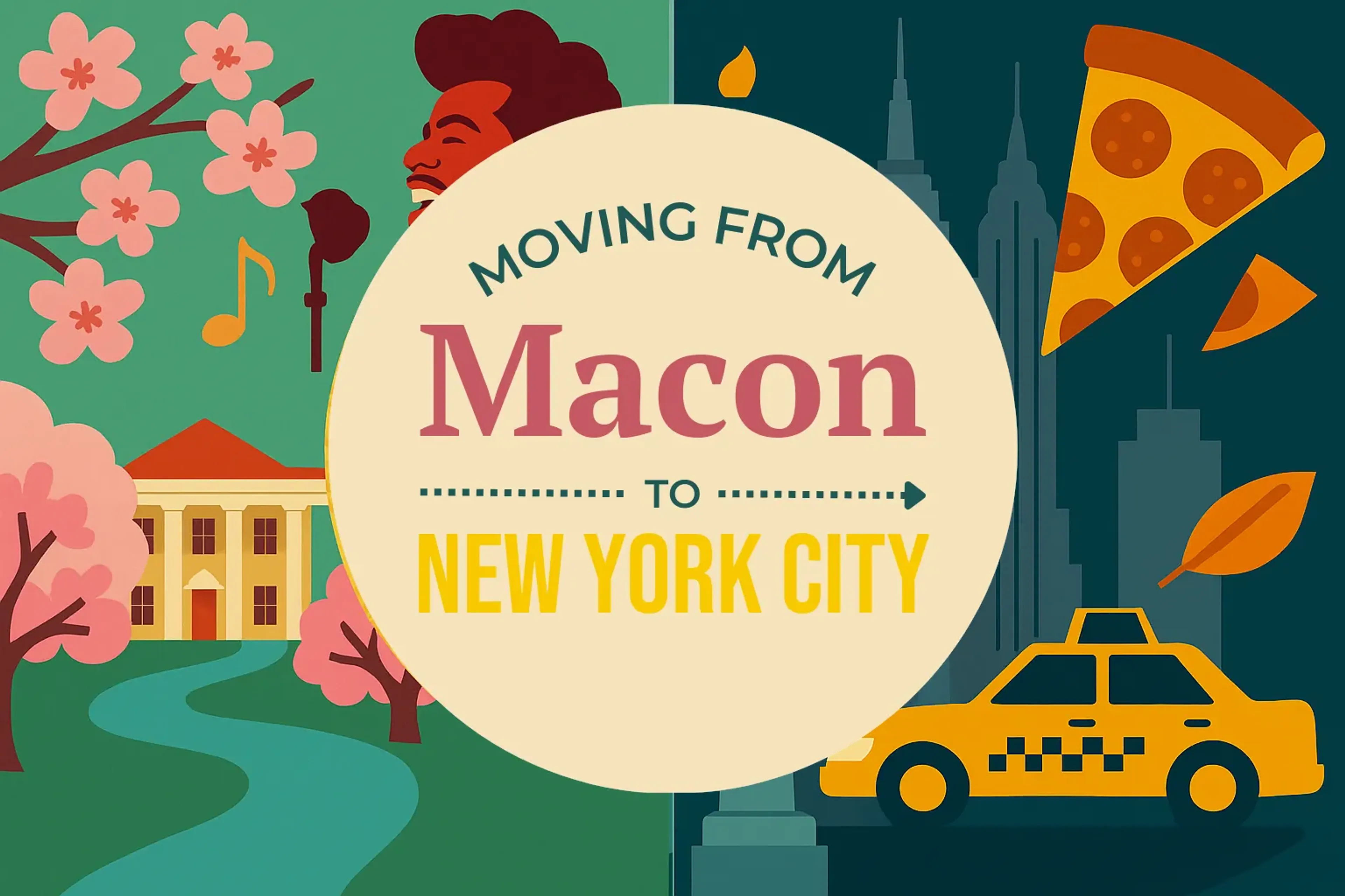 Side-by-side comparison of Macon to New York City moving companies