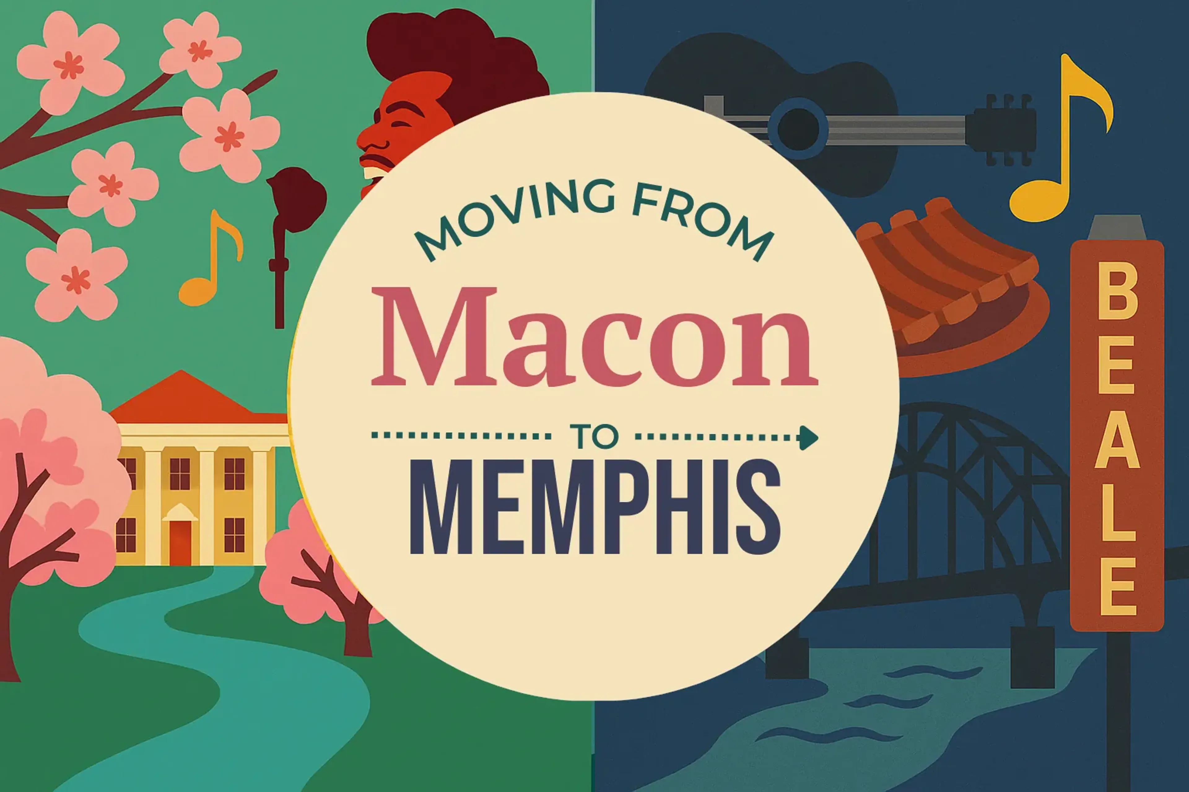 Side-by-side comparison of Macon to Memphis moving companies